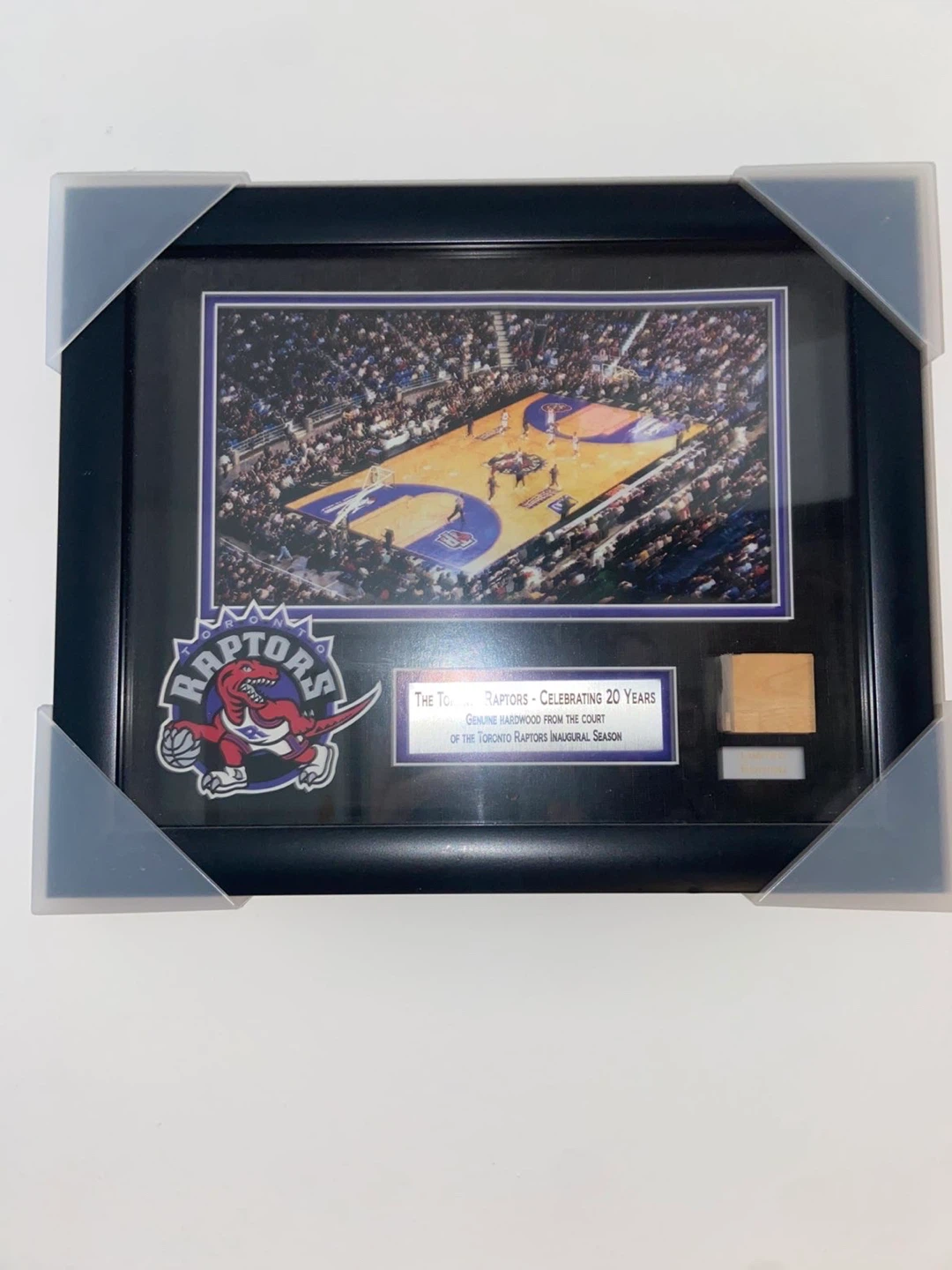 Toronto Raptors "Celebrating 20 Years" Framed Hardwood Piece - photo 2
