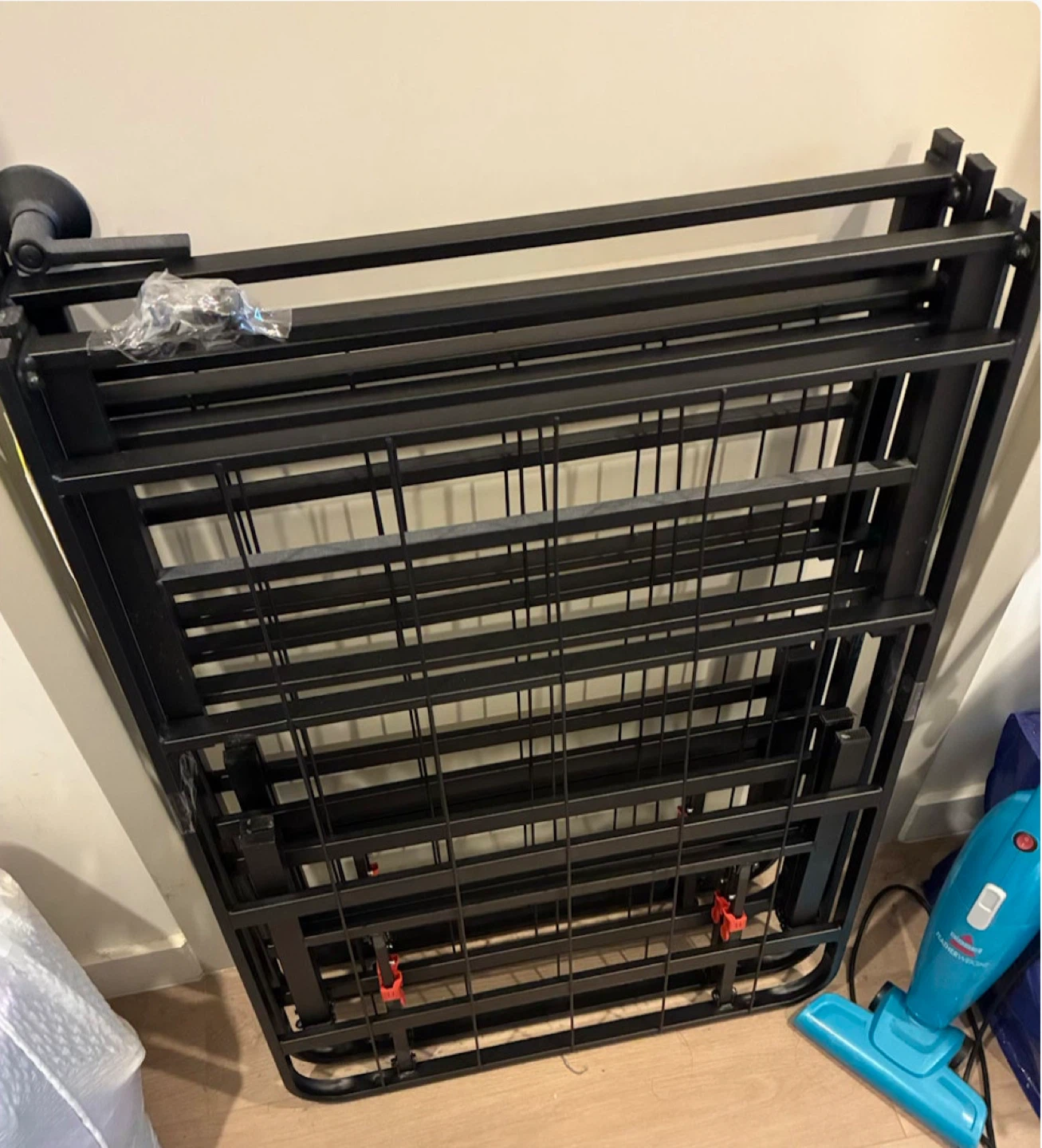 Black Metal Folding Bed Frame