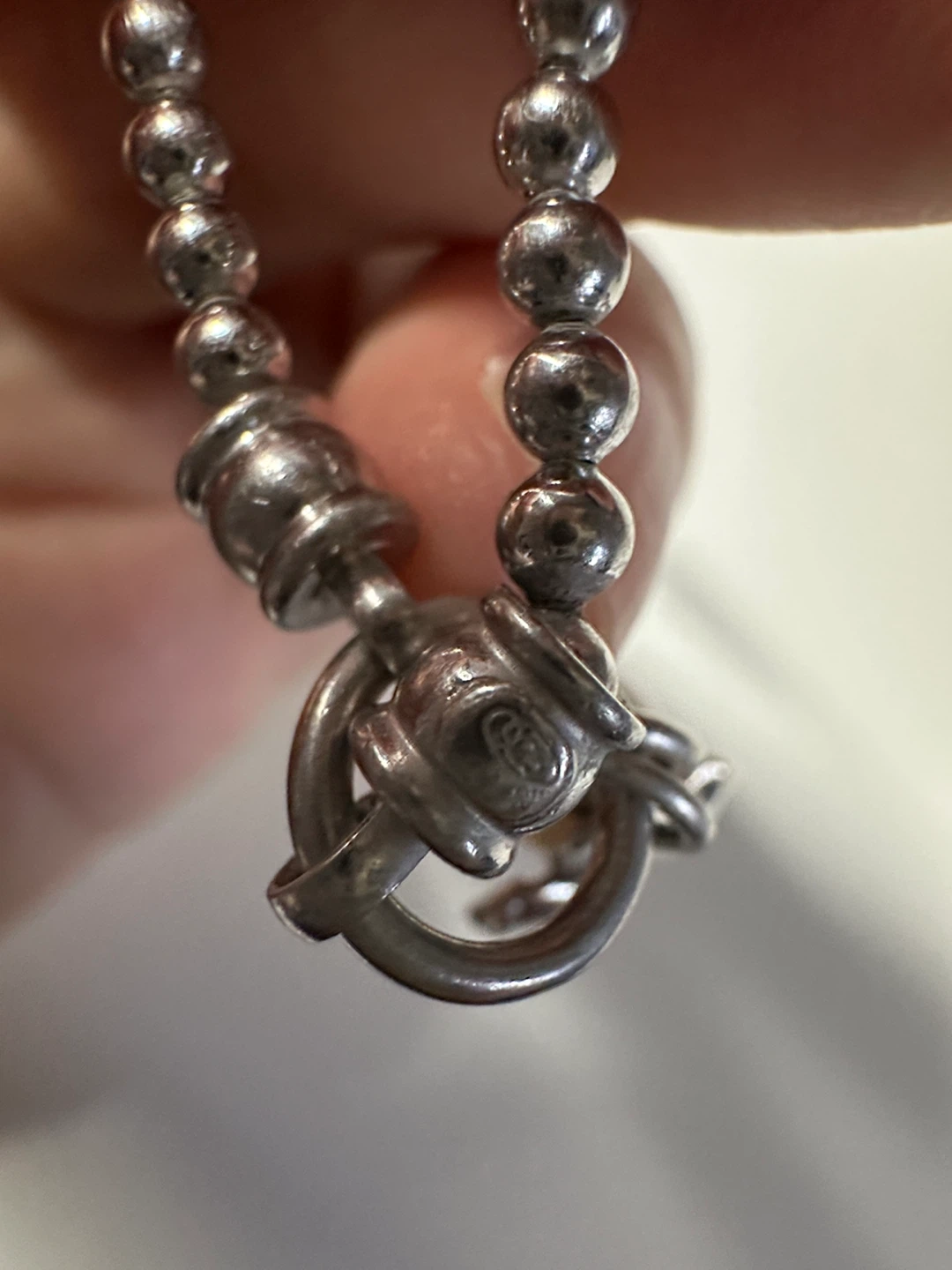 Pearl and Hibiscus Charm Stretch Beaded Bracelet - photo 4