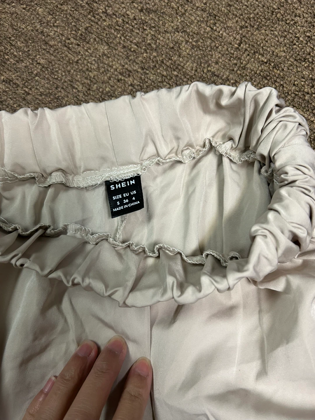 SHEIN Beige Cargo Pants Size XS - photo 2