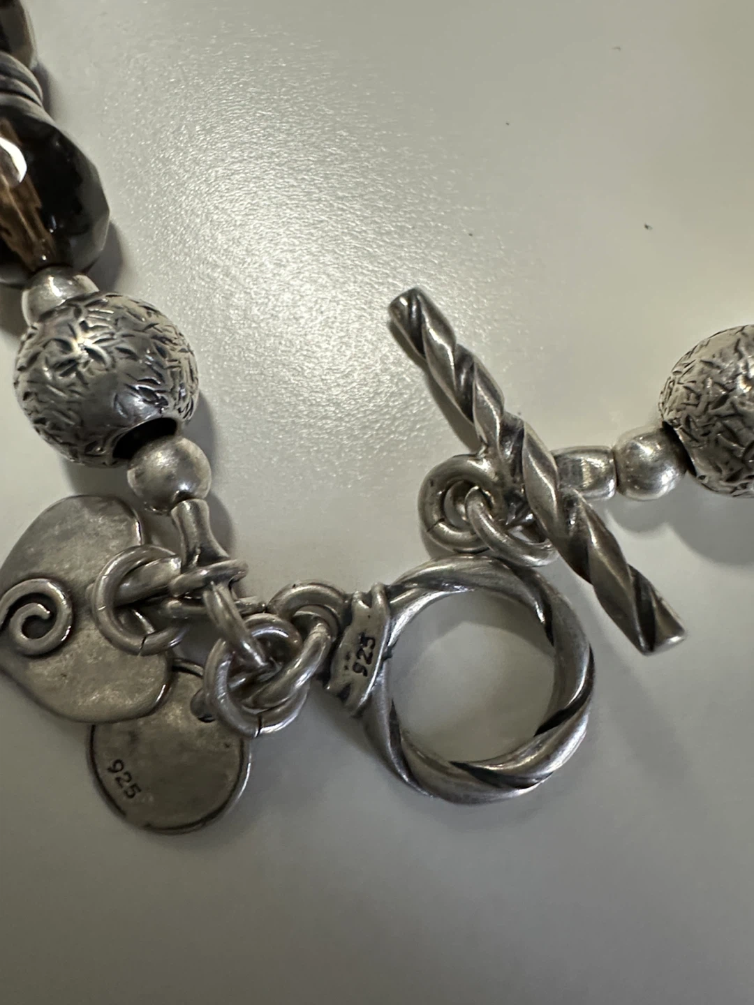 B1477 Silpada Smoky Quartz Sterling silver Bracelet - photo 3