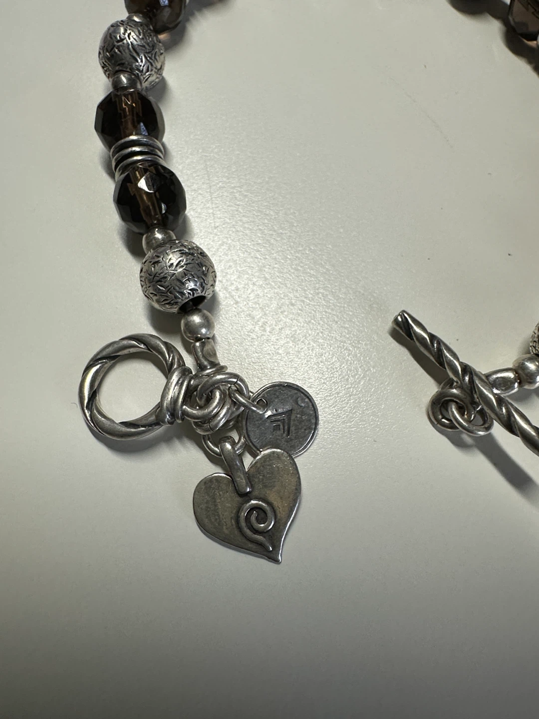 B1477 Silpada Smoky Quartz Sterling silver Bracelet - photo 2