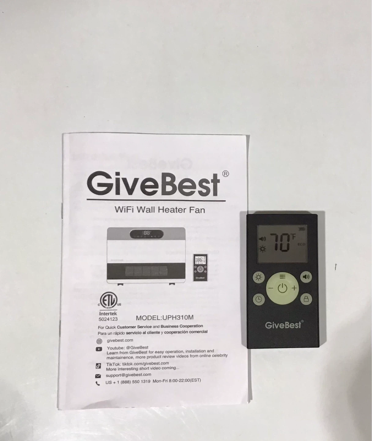GiveBest WiFi Wall Heater Fan UPH310M - photo 2