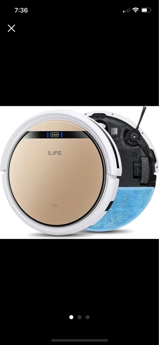 2 ILIFE Robot Vacuum Cleaners and one adaptor