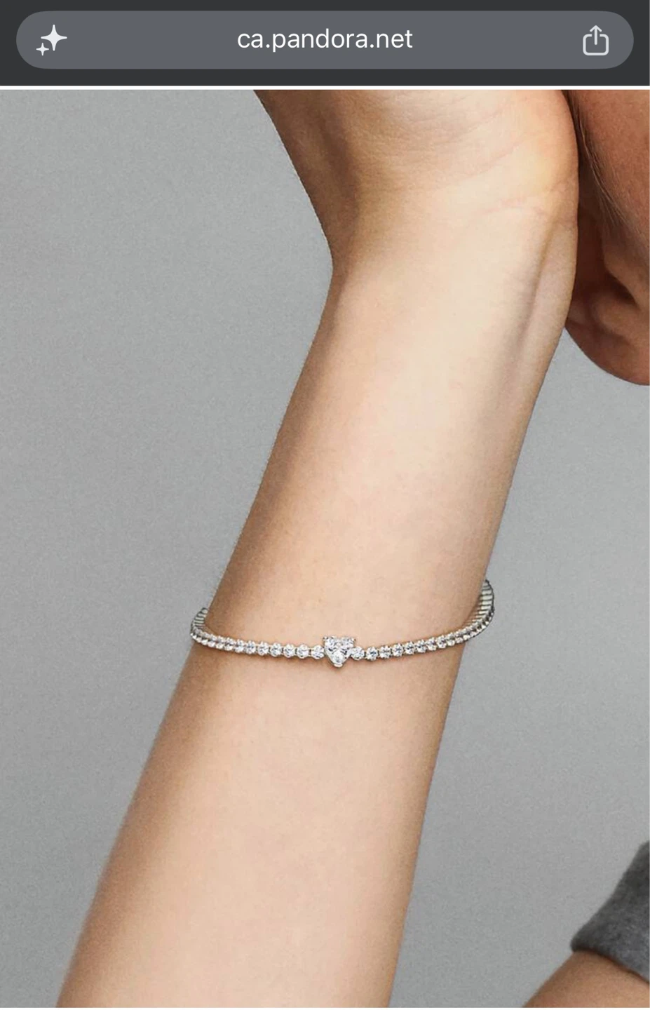 Pandora Sparkling Heart Tennis Bracelet - Never Worn! - photo 4
