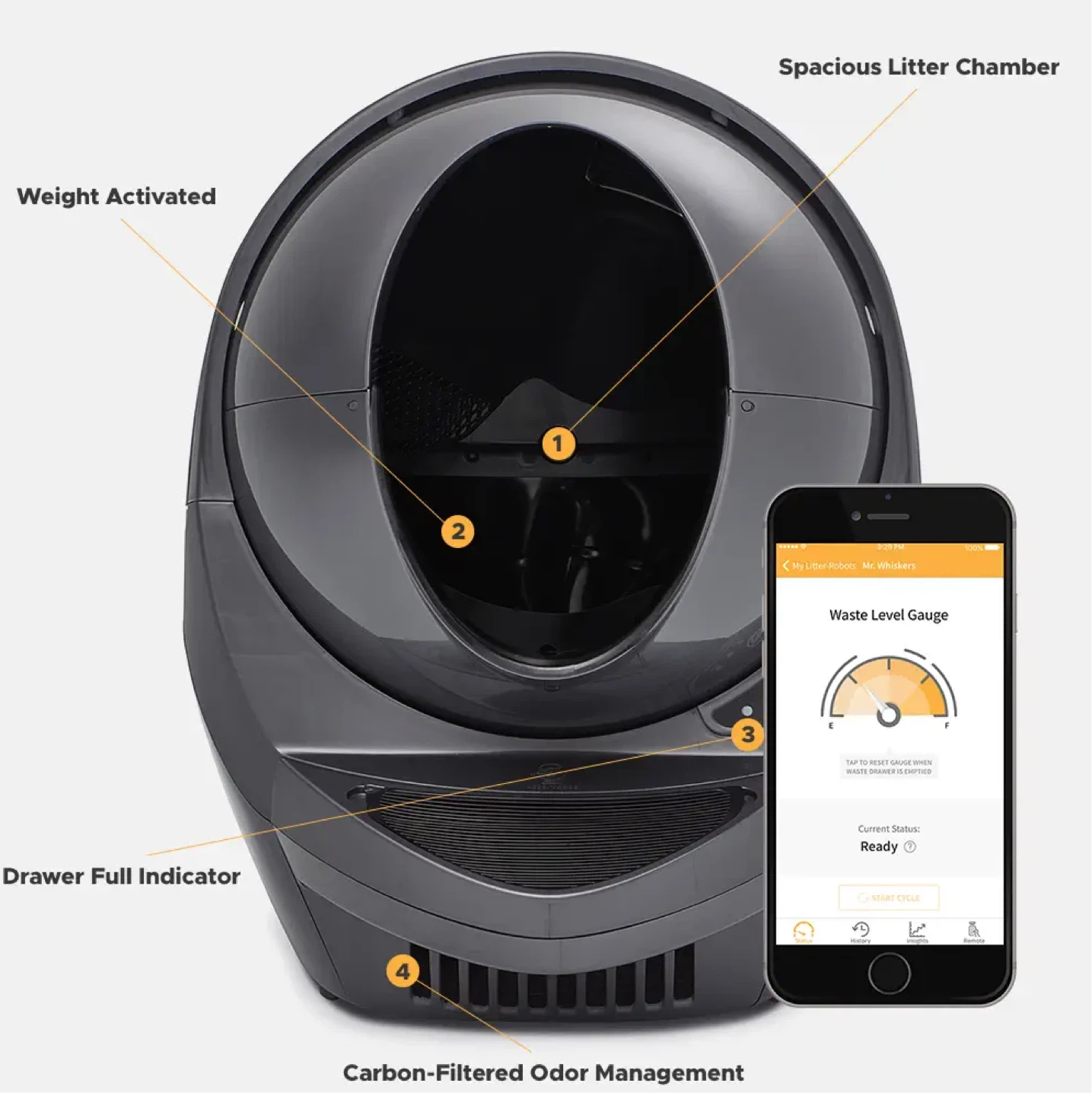 Litter-Robot 3 Automatic Self-Cleaning