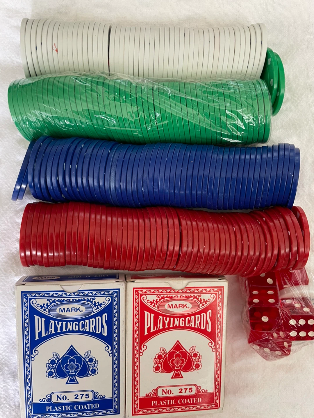 Poker Cards, Chips Set