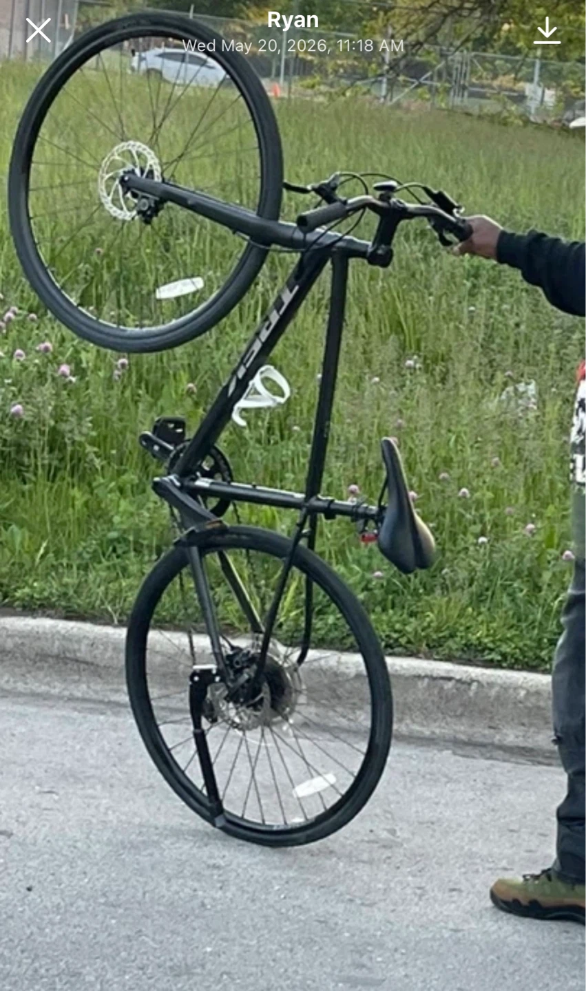 Trek Black Hybrid Bike