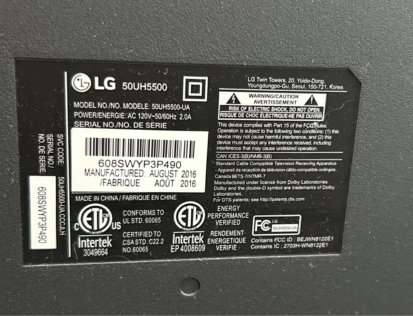 LG Smart TV + TV stand with storage - photo 2