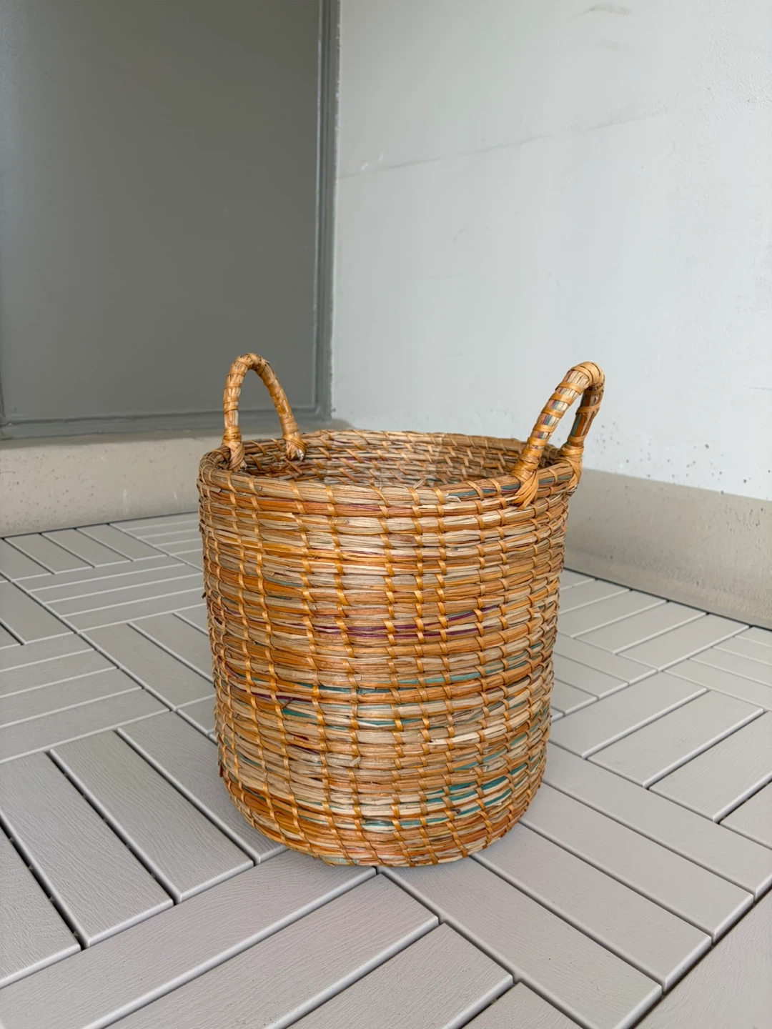 Woven Basket with Handles