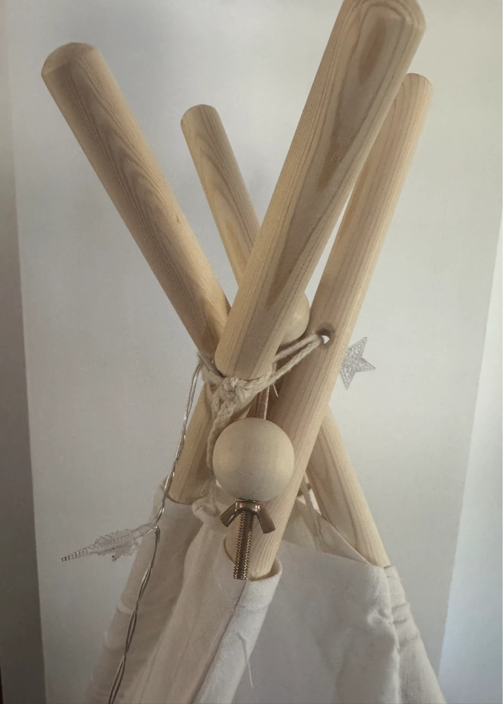 White Cotton Teepee Tent - photo 4