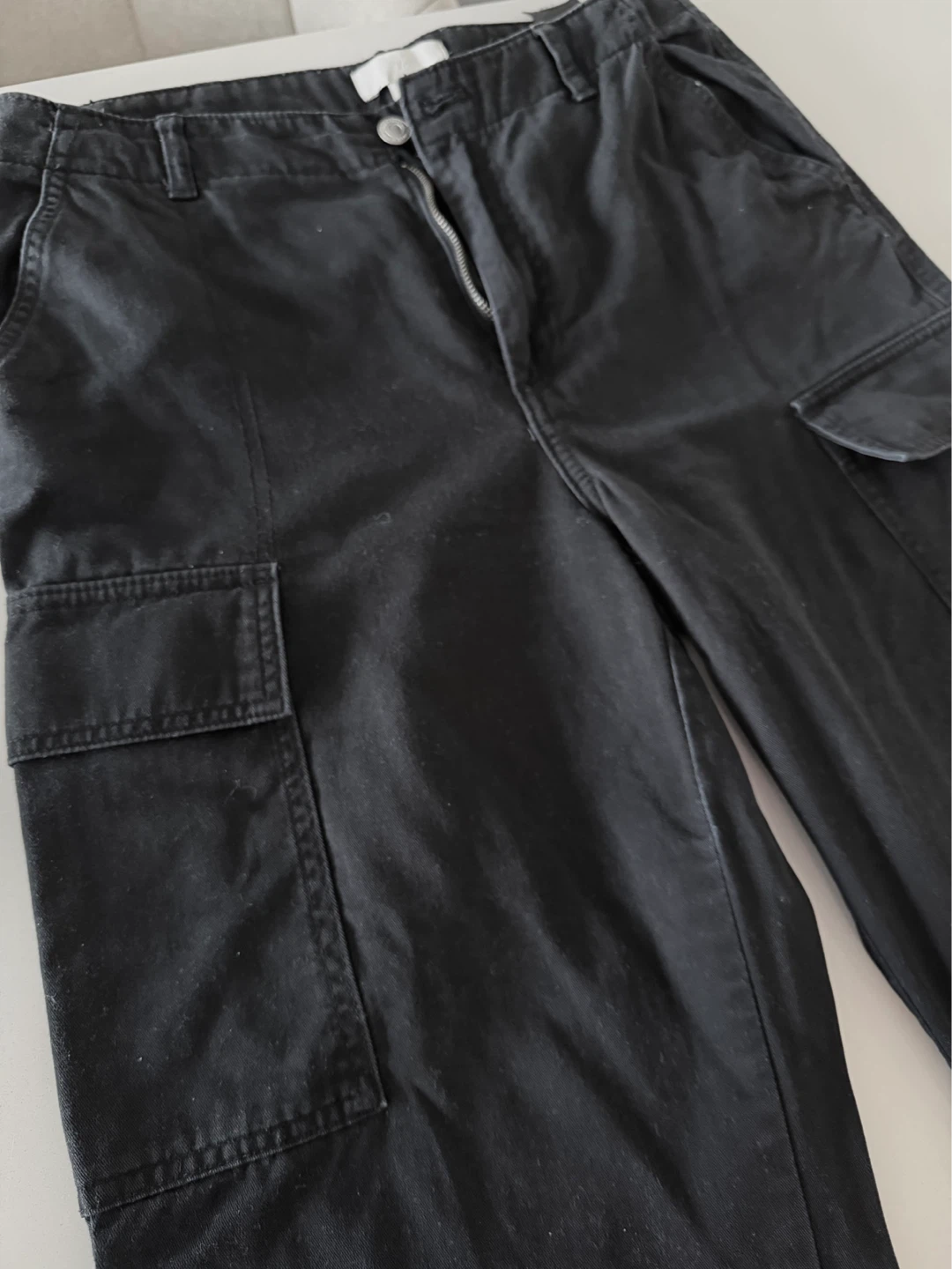 H&M Black Cargo Pants - photo 2