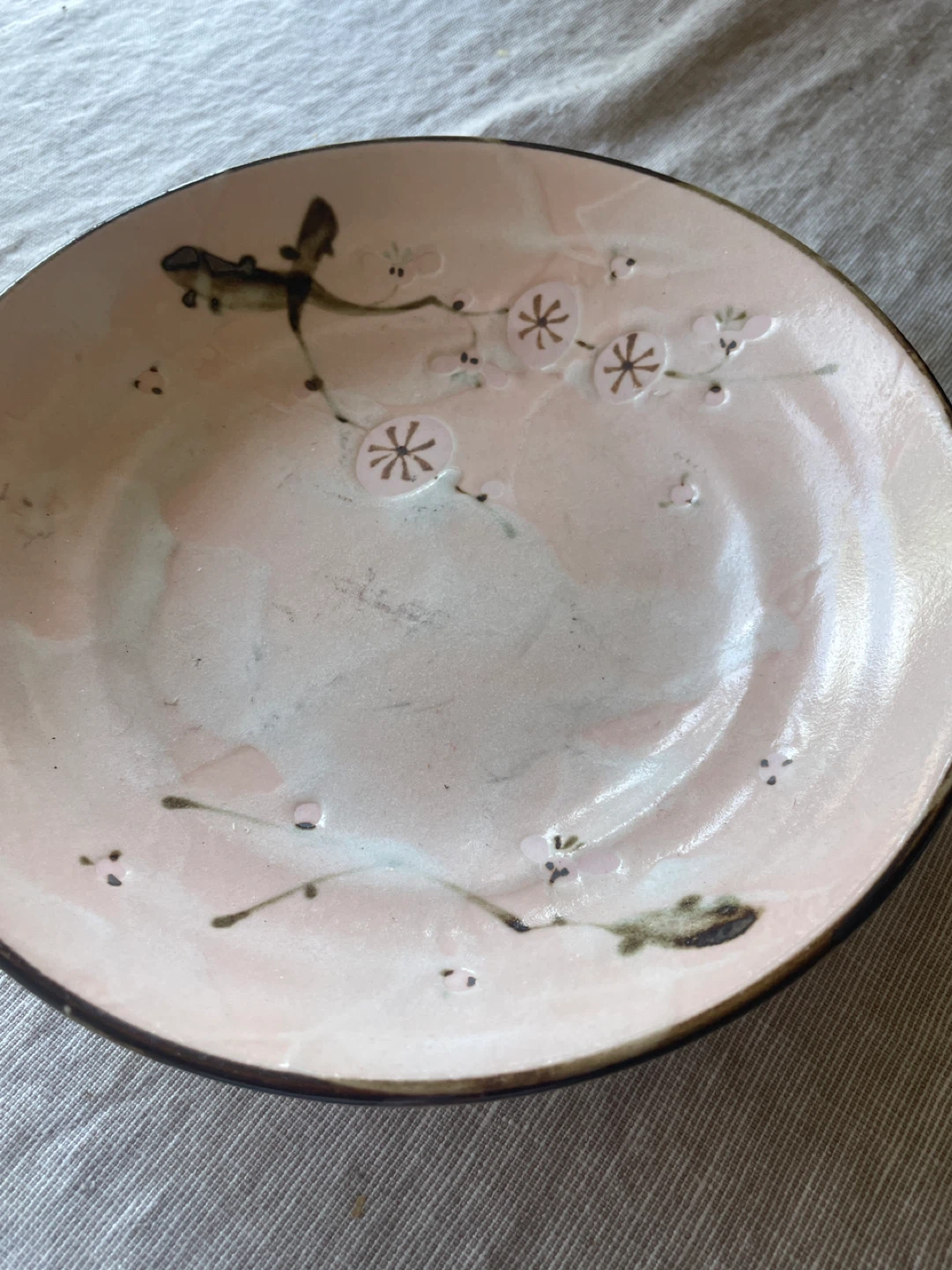 Pink Cherry Blossom Ceramic Plate - photo 3