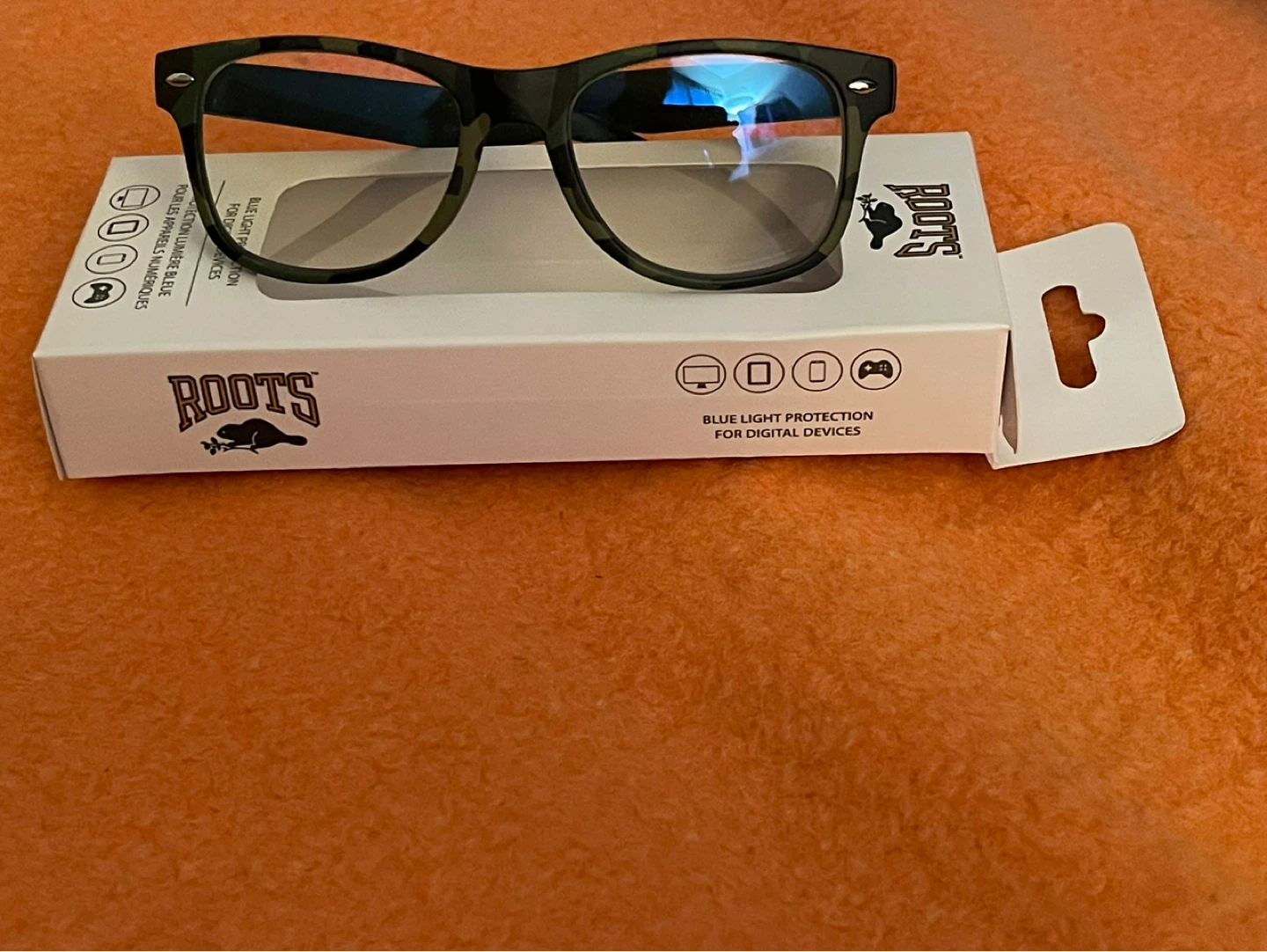 Children’s Roots Blue Light Protection Glasses - Camo