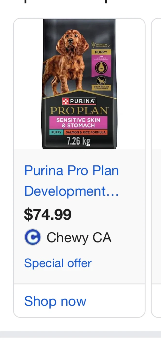 Purina Pro Plan Puppy Sensitive Skin & Stomach 7.26 kg - photo 2