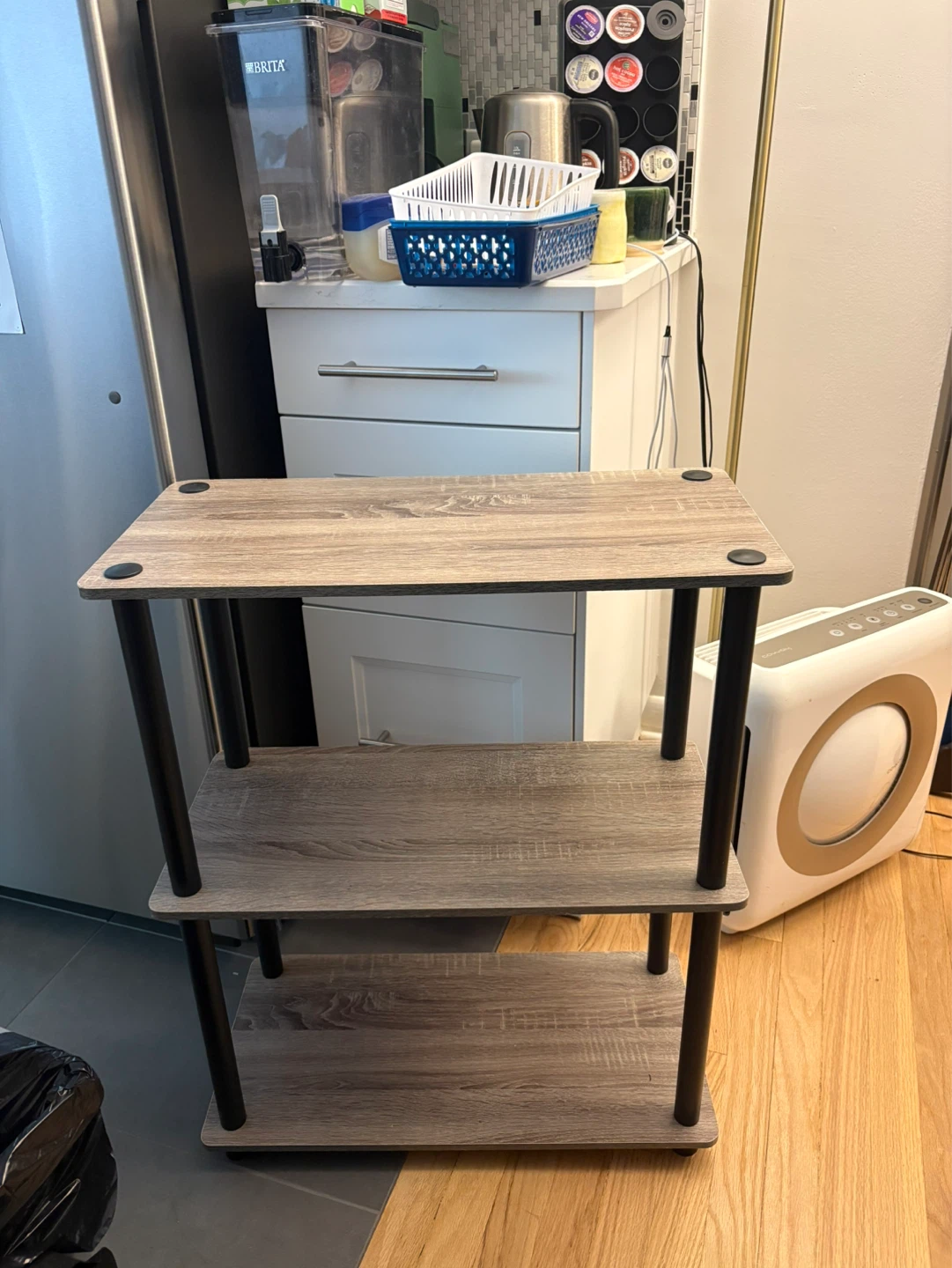 3-Tier Wood Shelf Unit