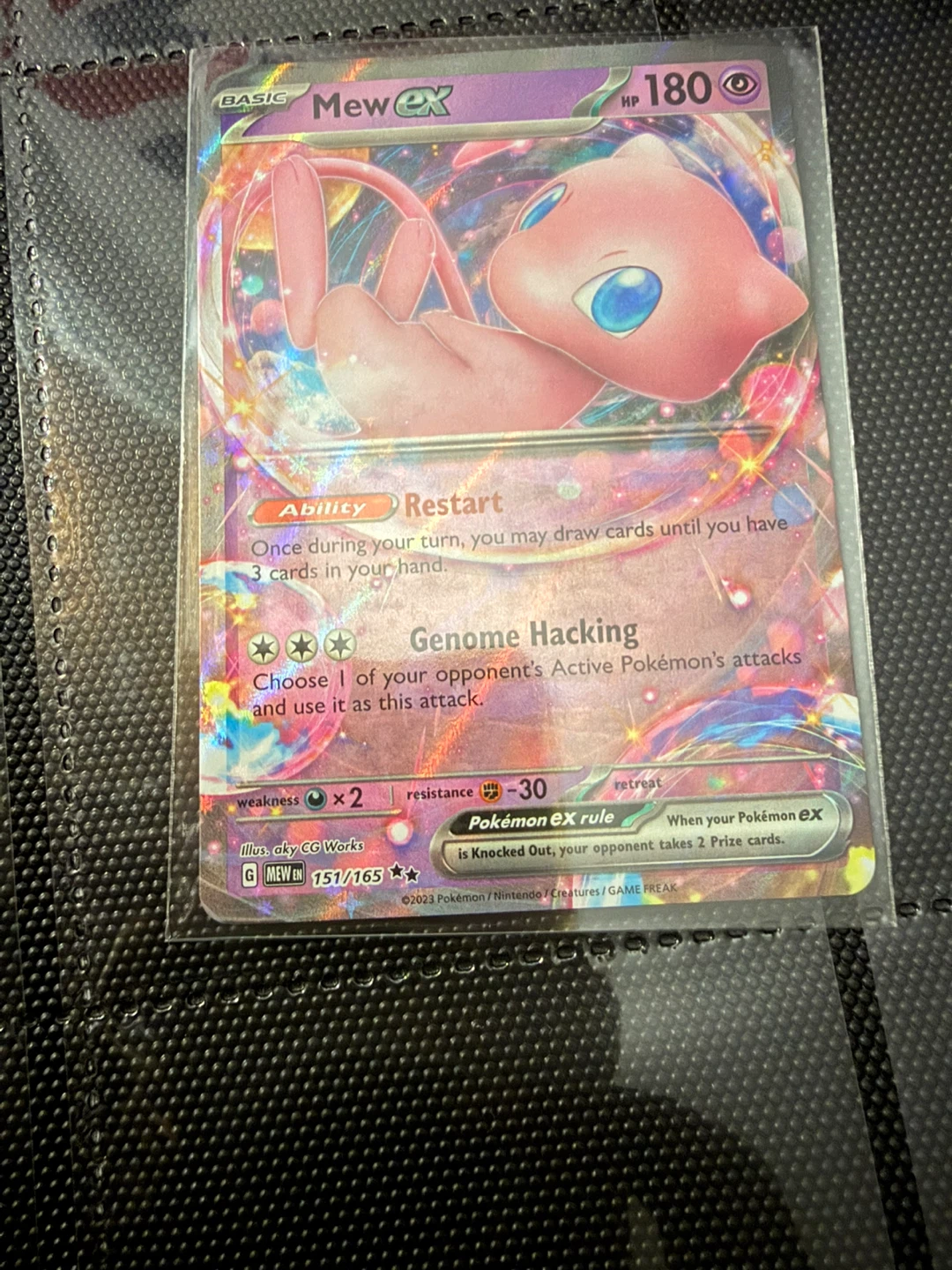 2023 Pokemon 151 #151 Mew Ex Double Rare SGC 9 - photo 2