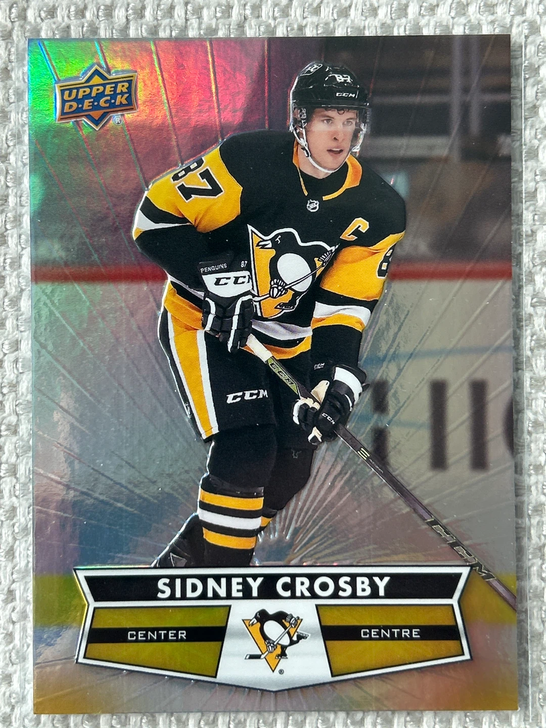 Sidney Crosby 2021-22 Upper Deck Hockey Card
