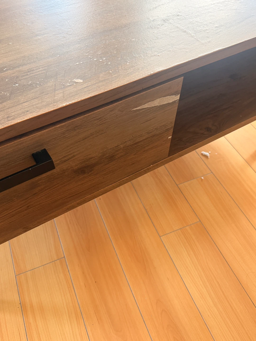 Wood Coffee Table with Drawer - photo 5