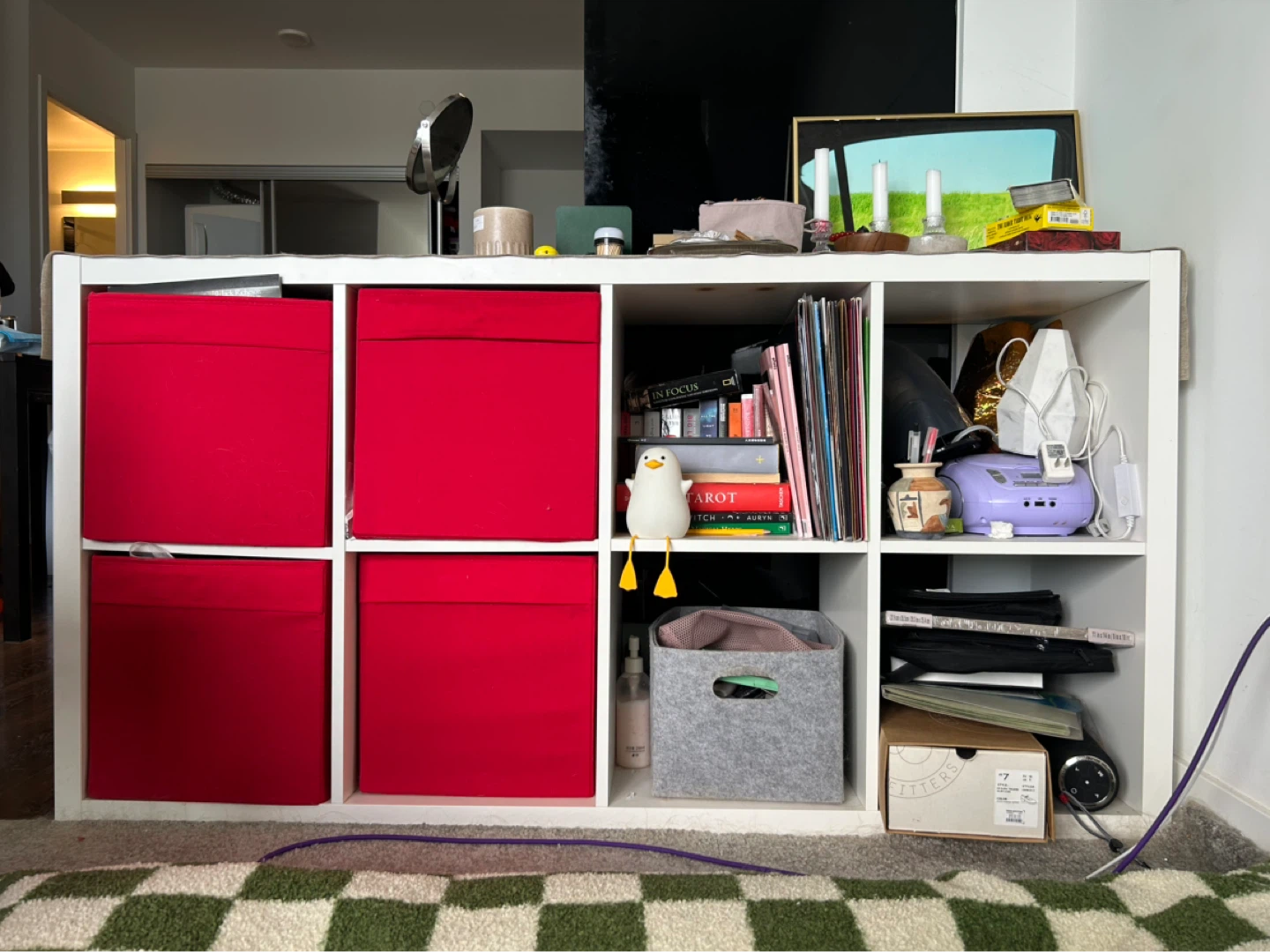 IKEA KALLAX shelving unit in white - photo 2