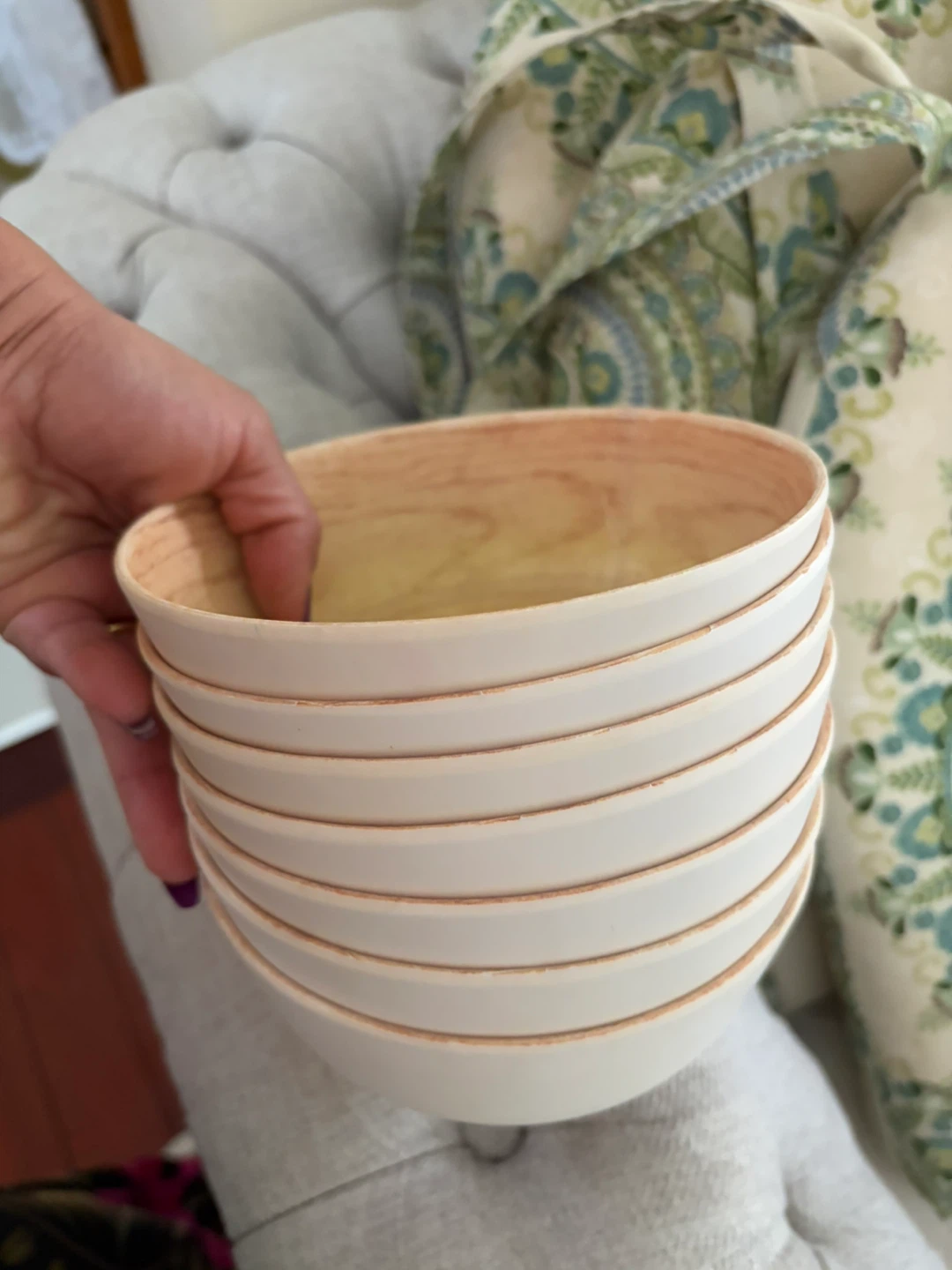 Set of 4 Bamboo Serving Bowls - photo 5