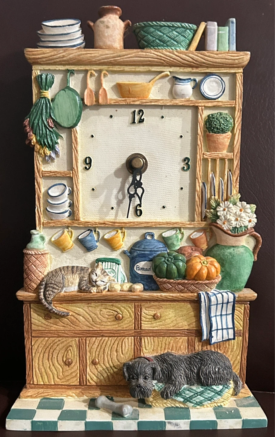 Marks & Spencer Country Kitchen Resin 3D Relief Clock