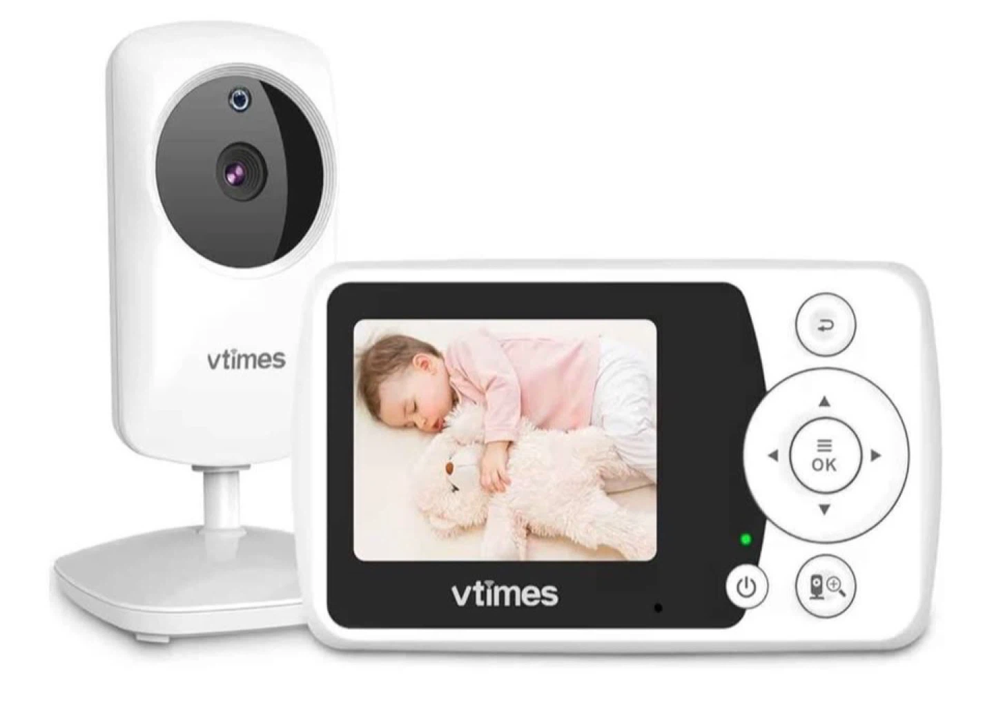 Vtimes HB31 No-WiFi Baby Monitor with Camera & Audio