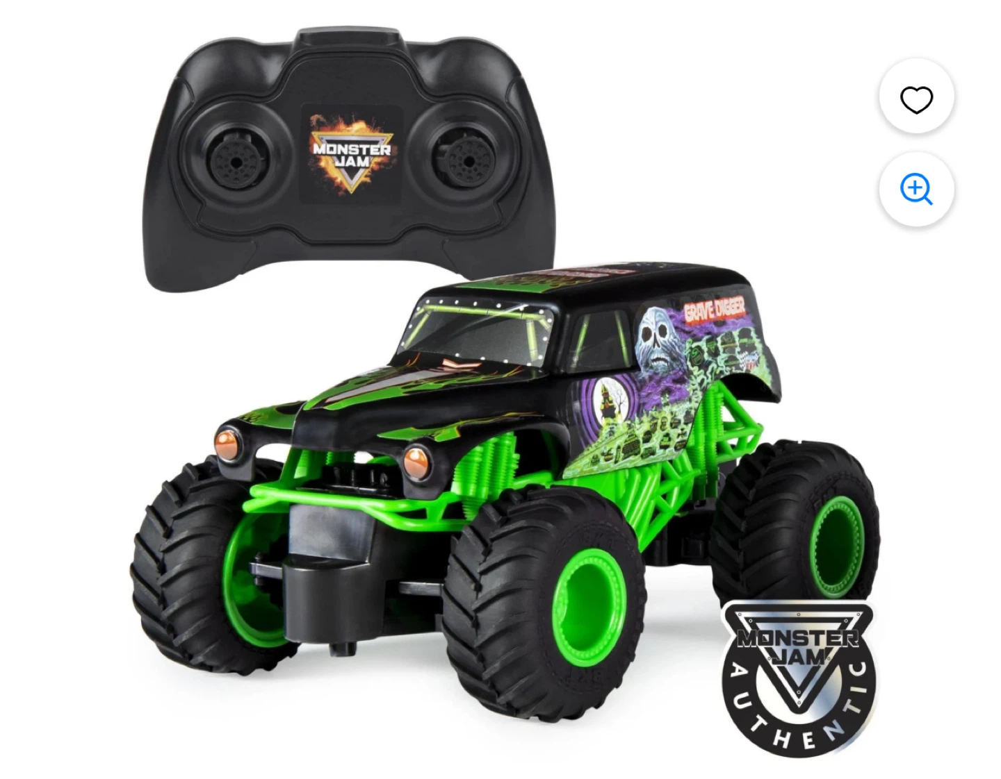Monster Jam Grave Digger Remote Control Truck 1:24 Scale - photo 2