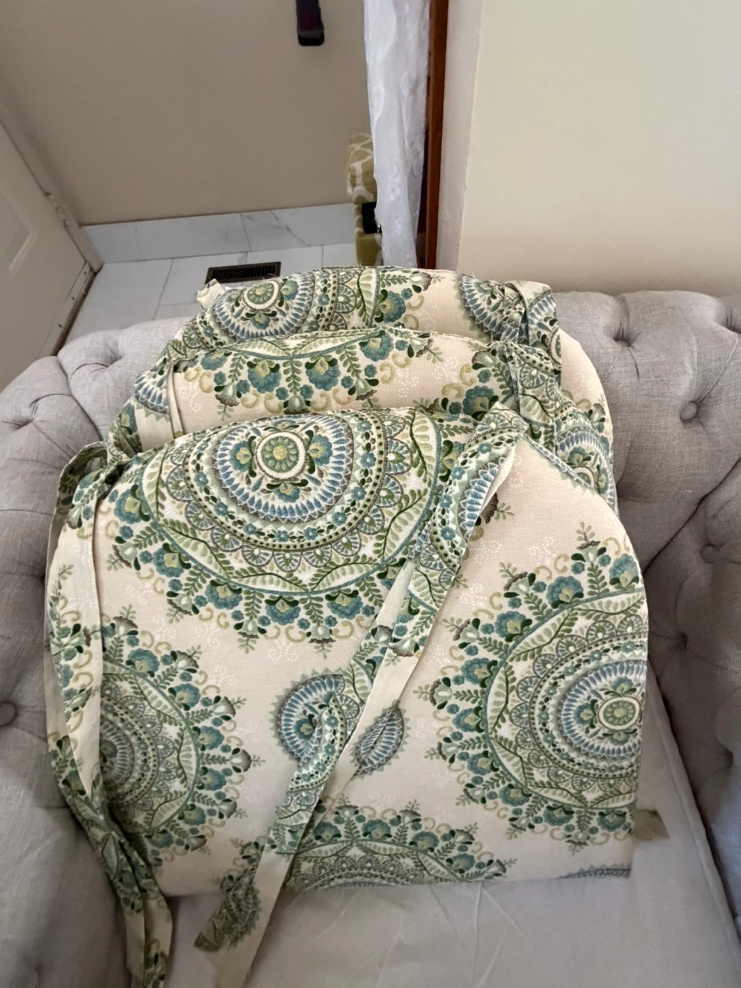 Mandala Print Chair Cushions (Set of 3)