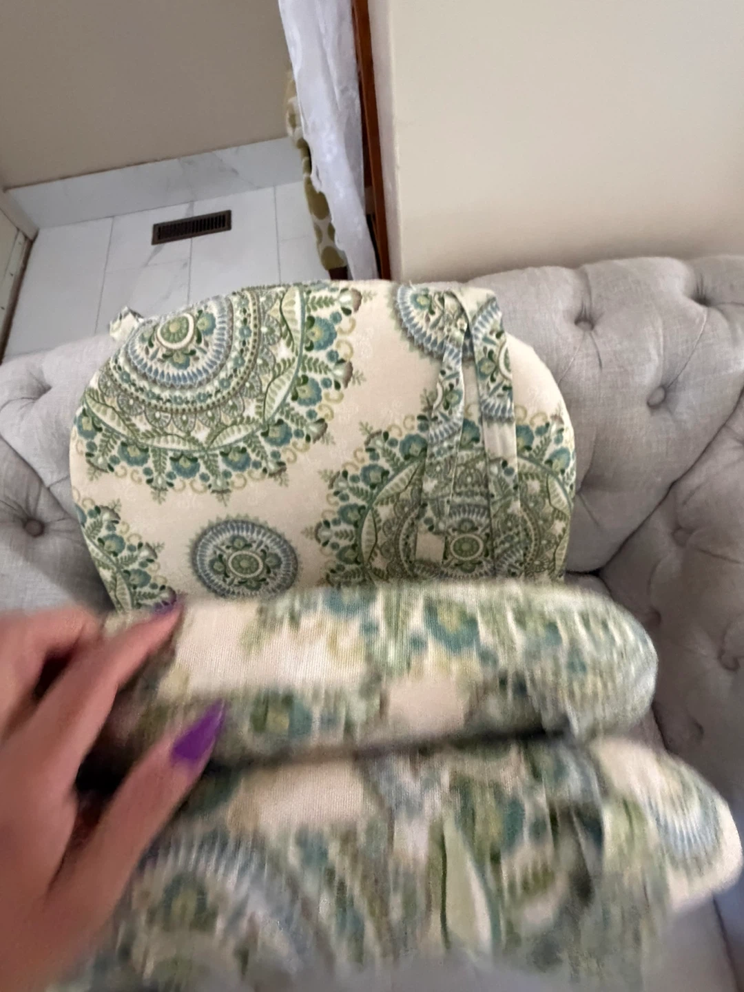 Mandala Print Chair Cushions (Set of 3) - photo 5