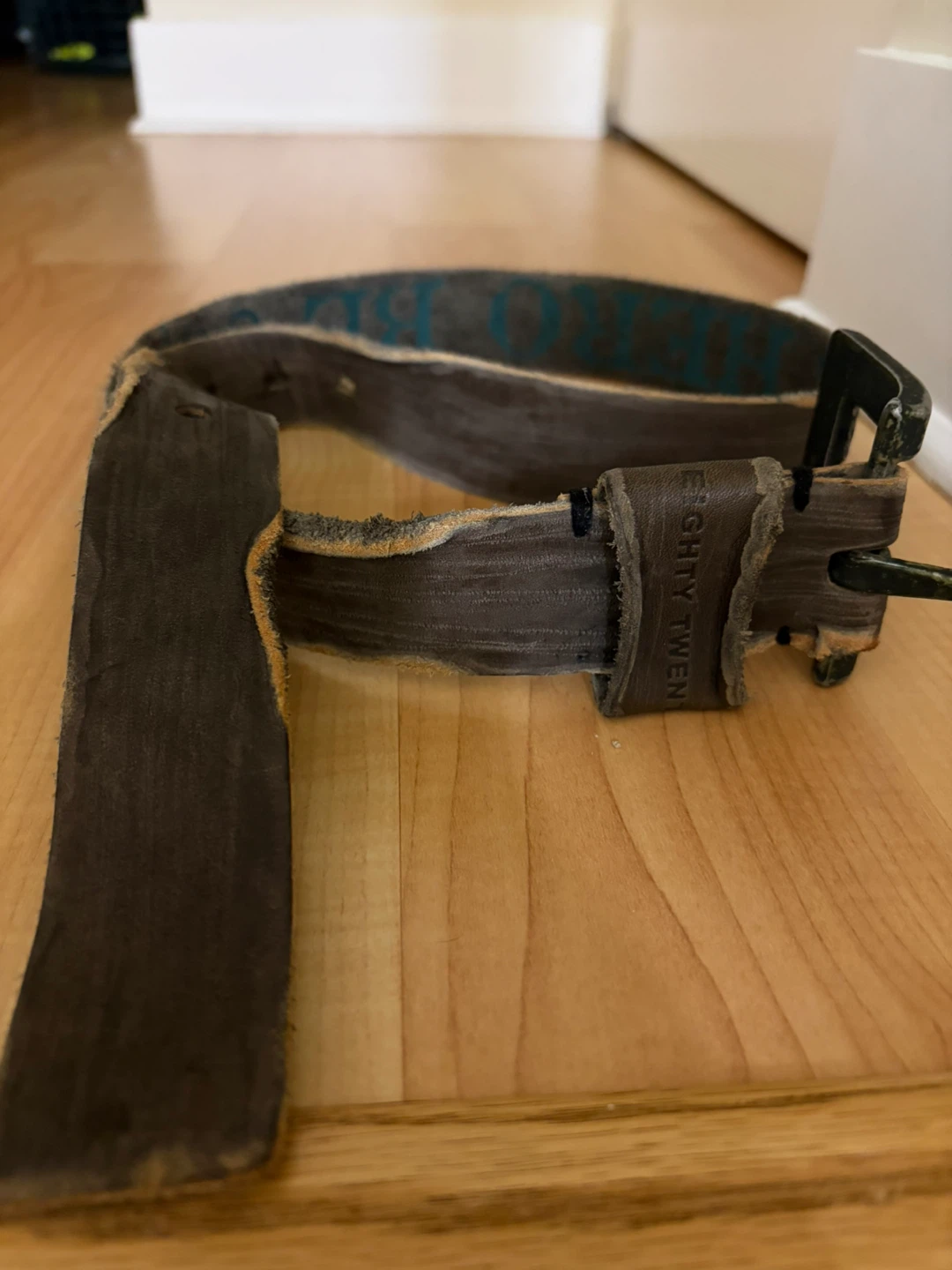 “Distressed” Leather Belt