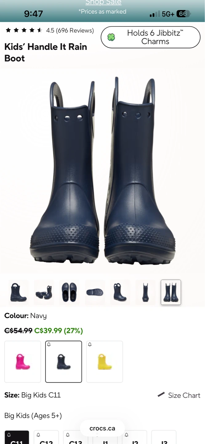 Crocs Kids' Handle It Rain Boots - photo 3