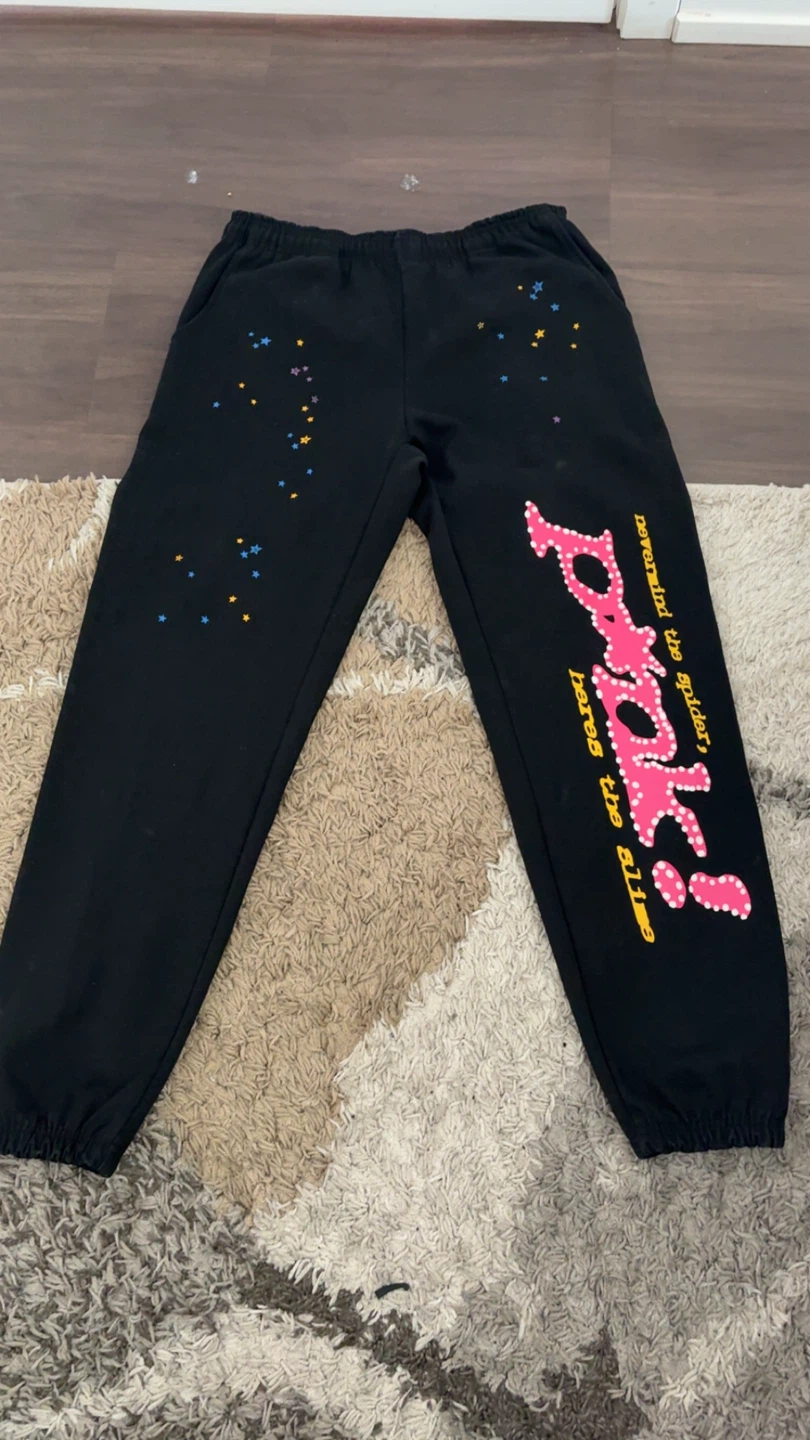 Black Punk Spider V2 Sweatpants