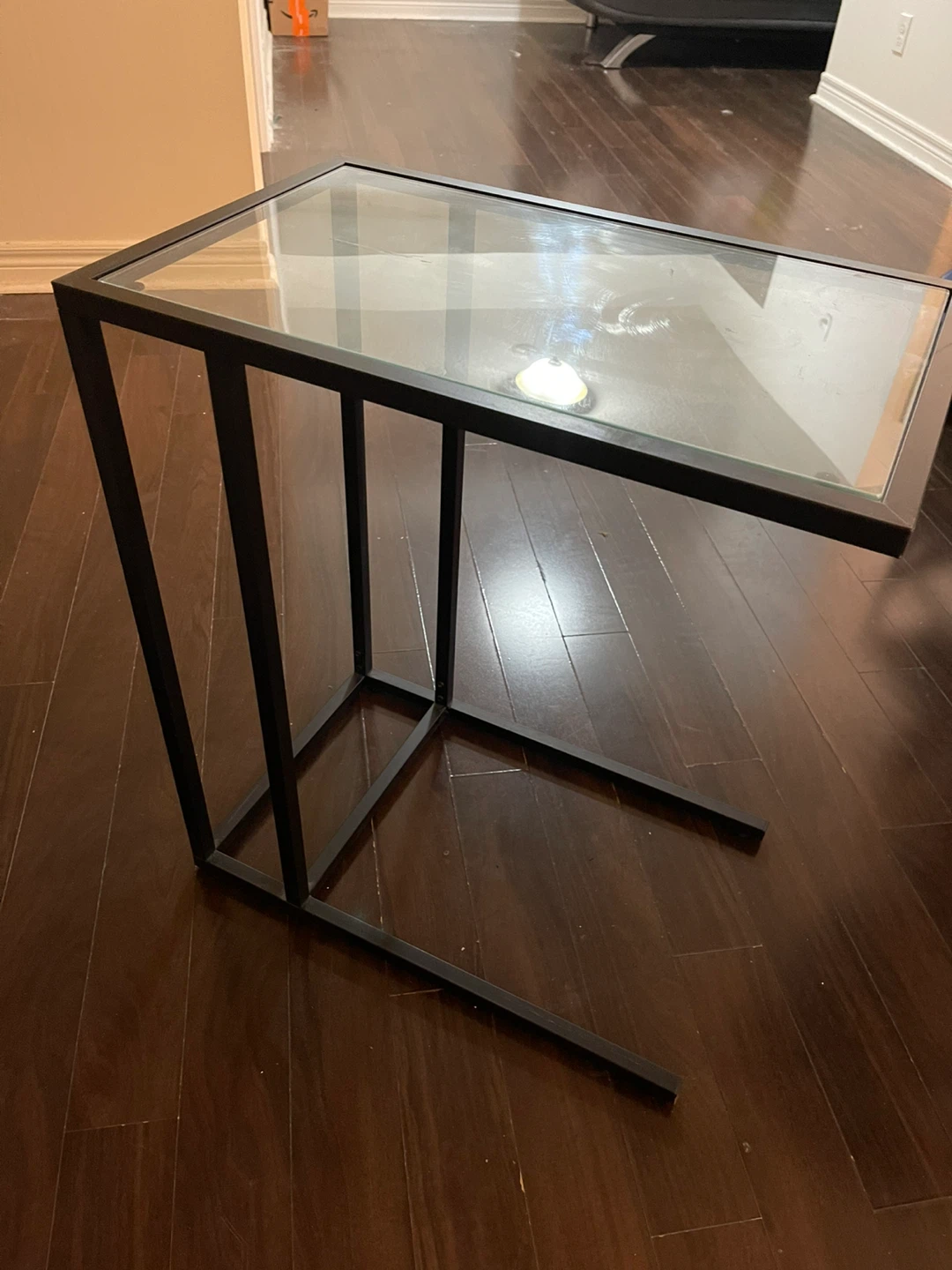 Side Table with Glass Top - photo 2