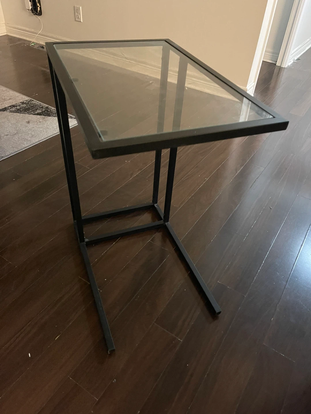 Side Table with Glass Top - photo 3