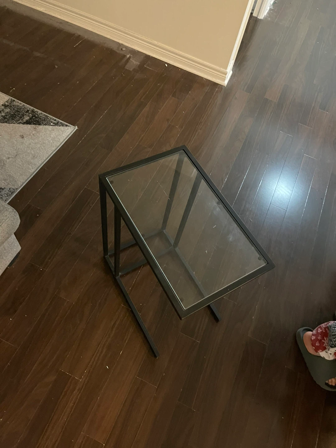 Side Table with Glass Top - photo 4