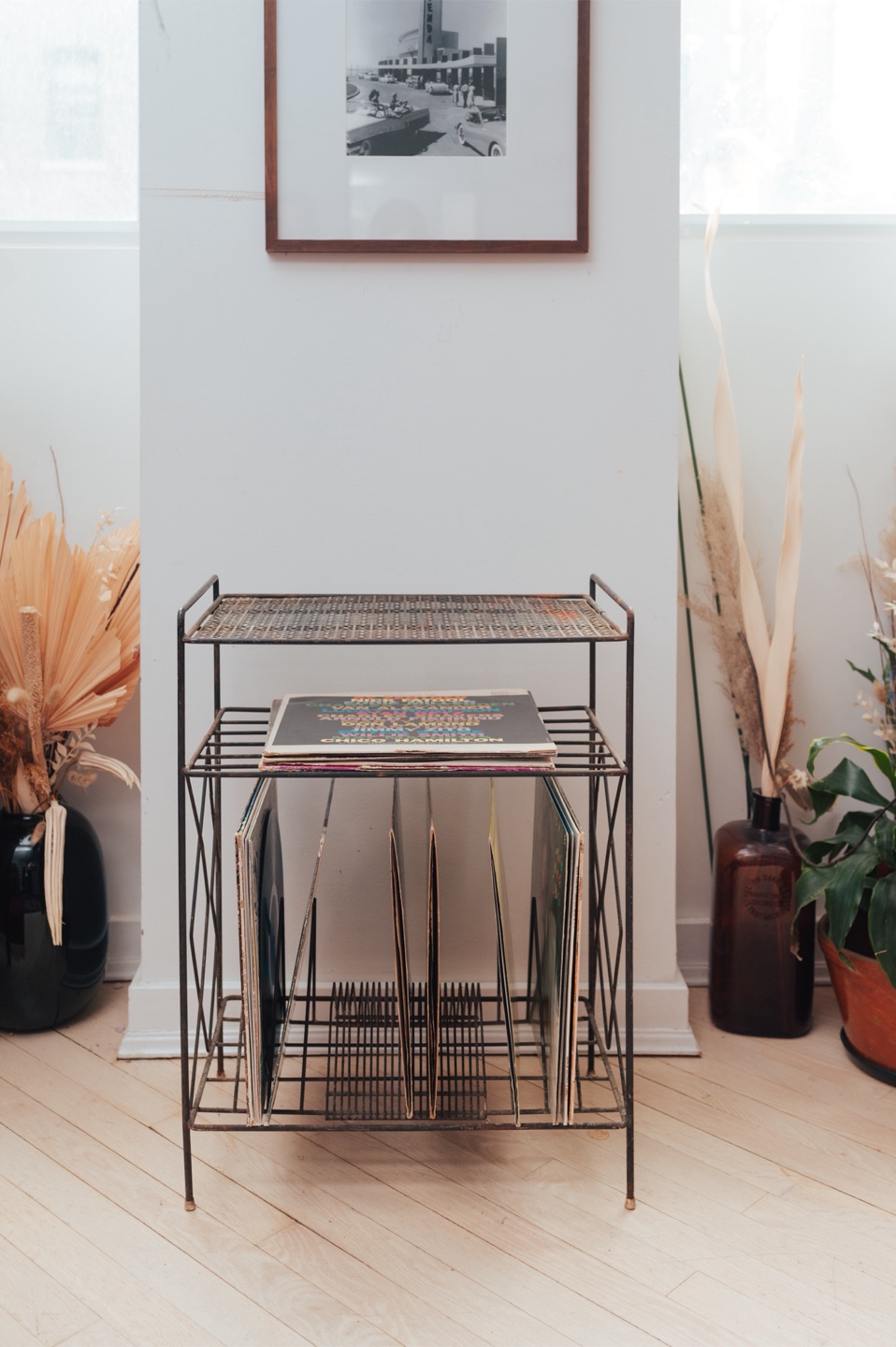 Vintage Atomic-Era Wire Record Stand - photo 5