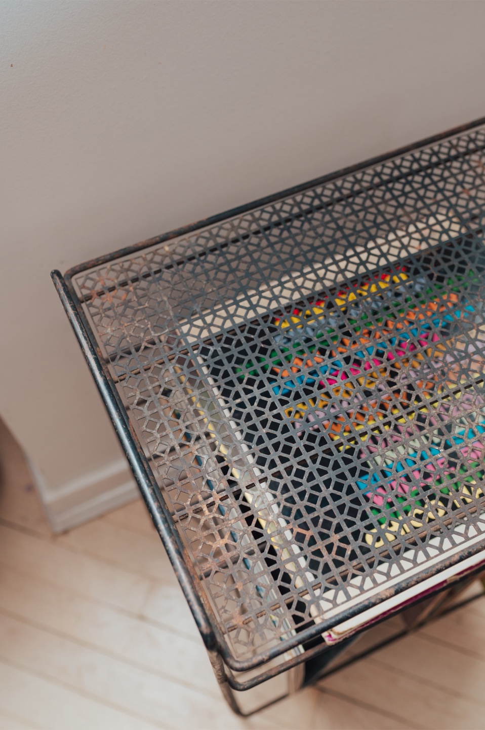Vintage Atomic-Era Wire Record Stand - photo 4