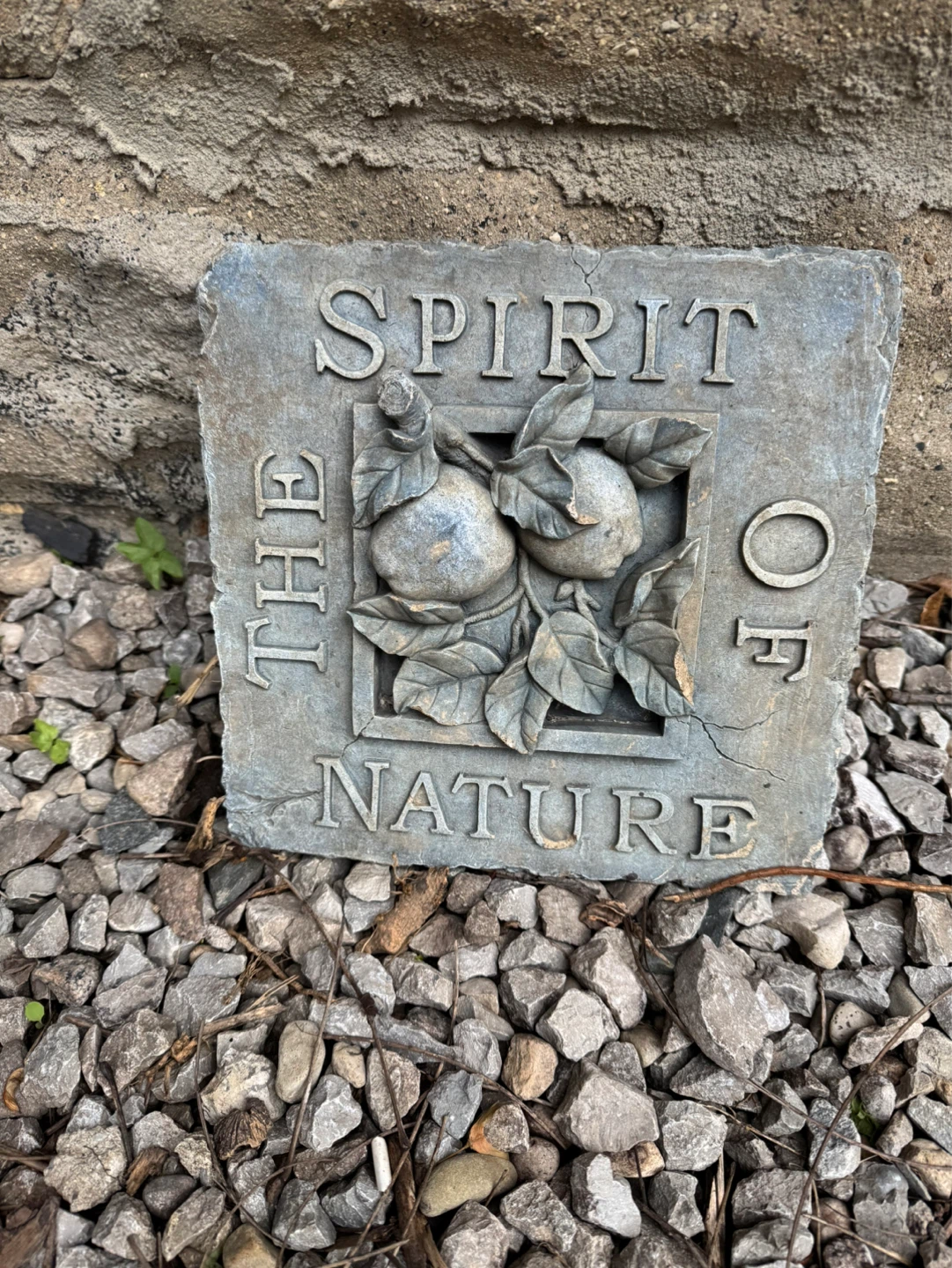Stone Garden Plaque - "The Spirit Of Nature"