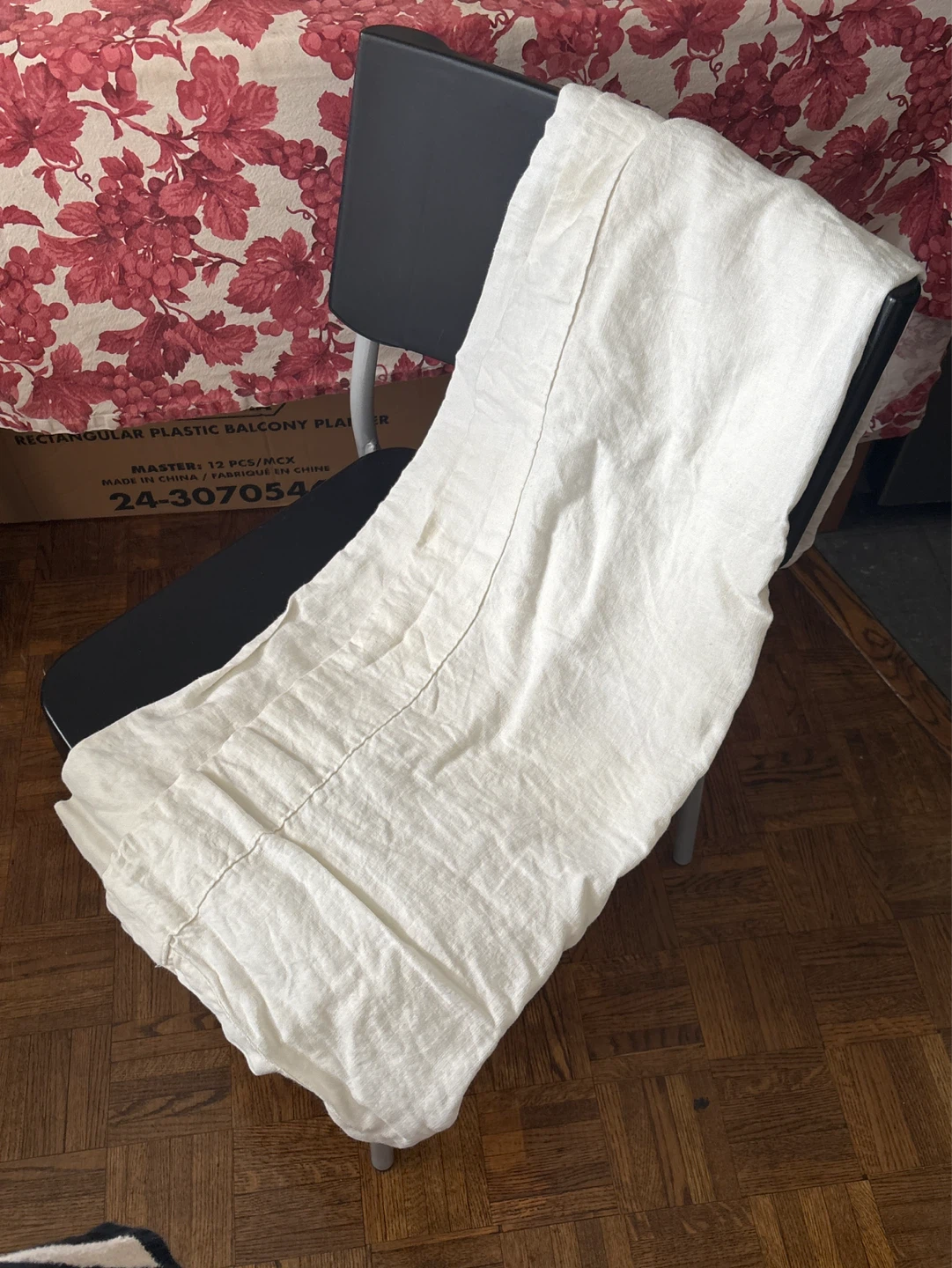 White Linen Curtain