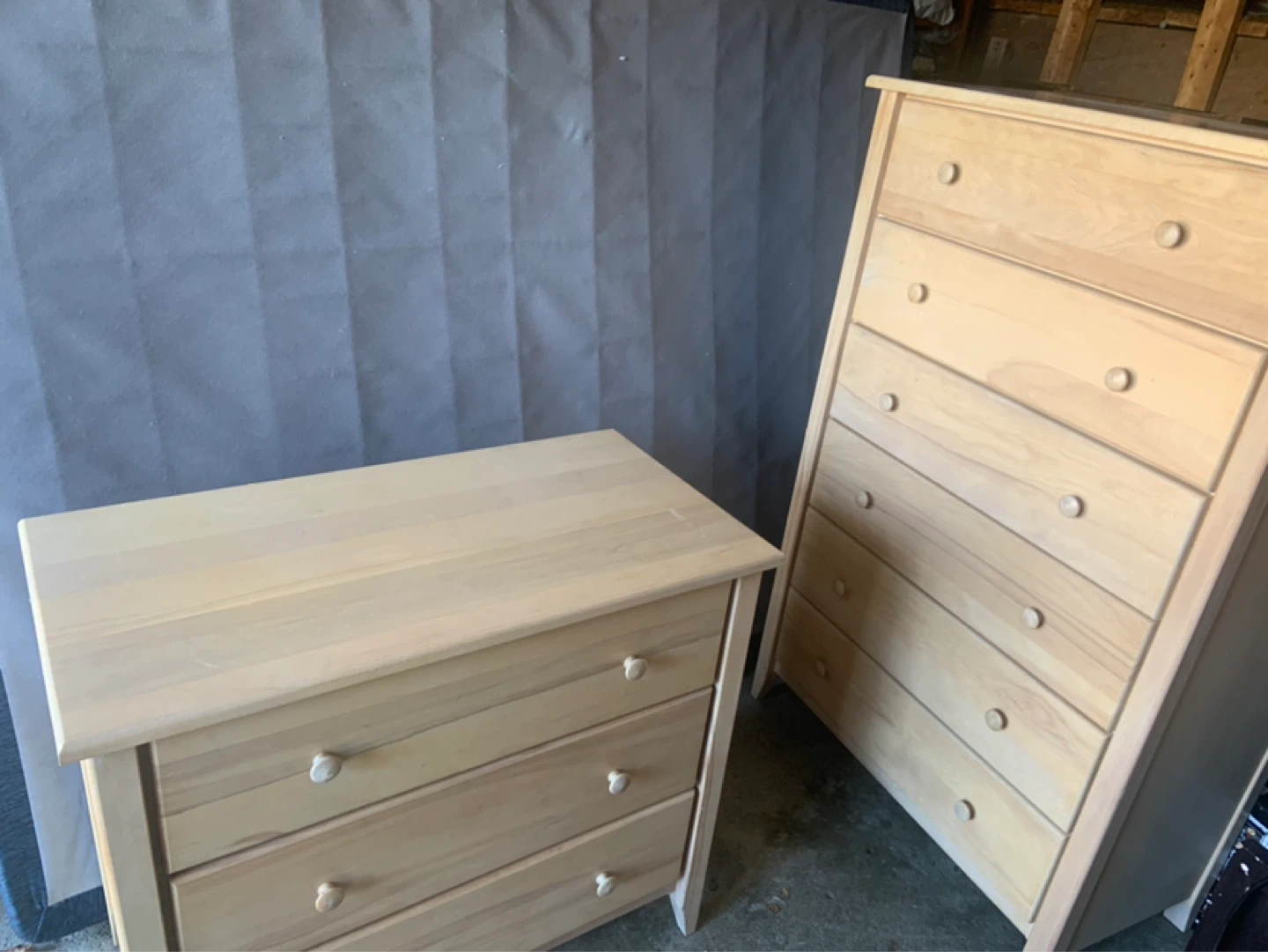 Light Wood Dresser with 3 Drawers