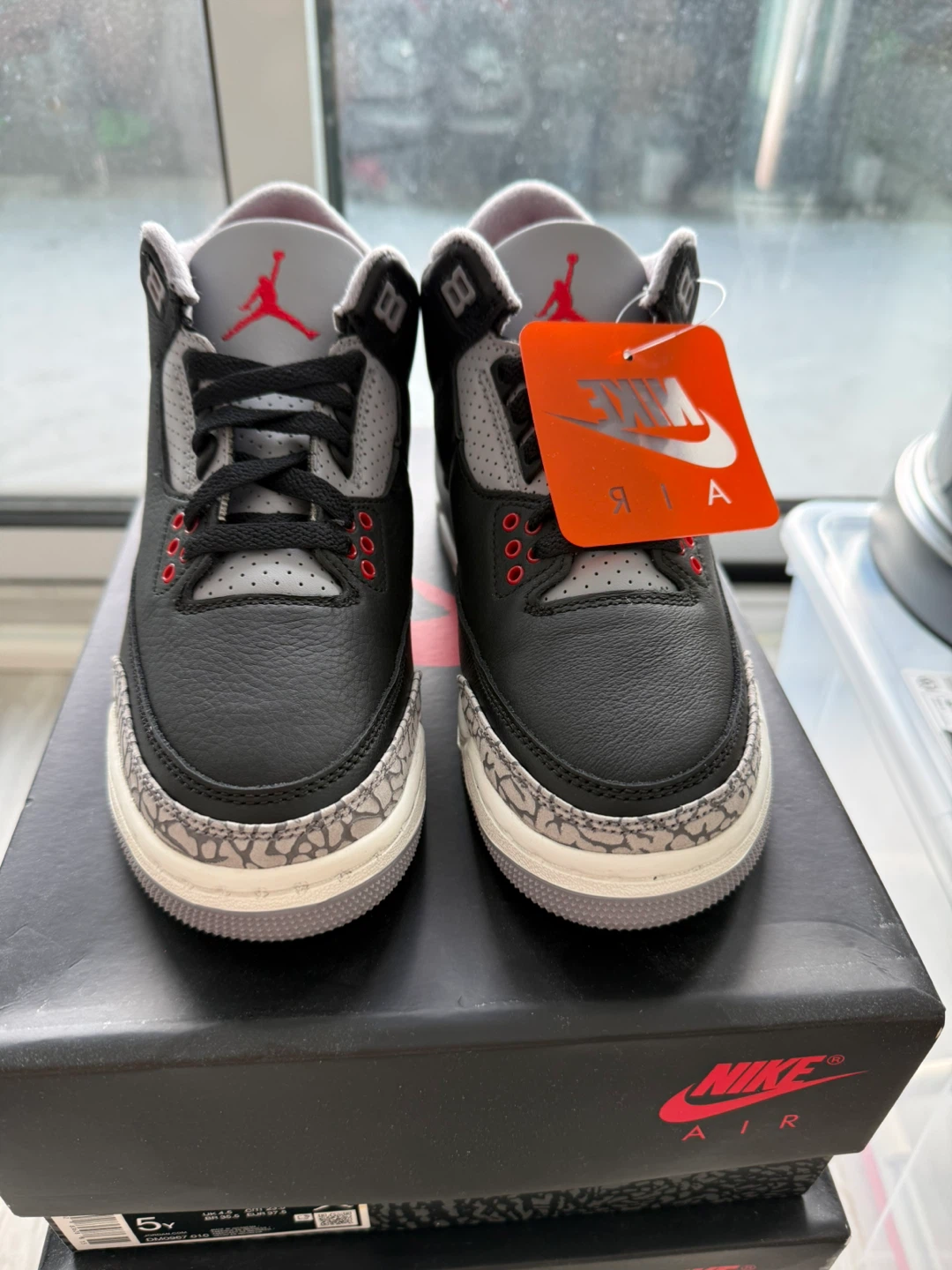 Brand New Air Jordan 3 Black Cement Size 5Y