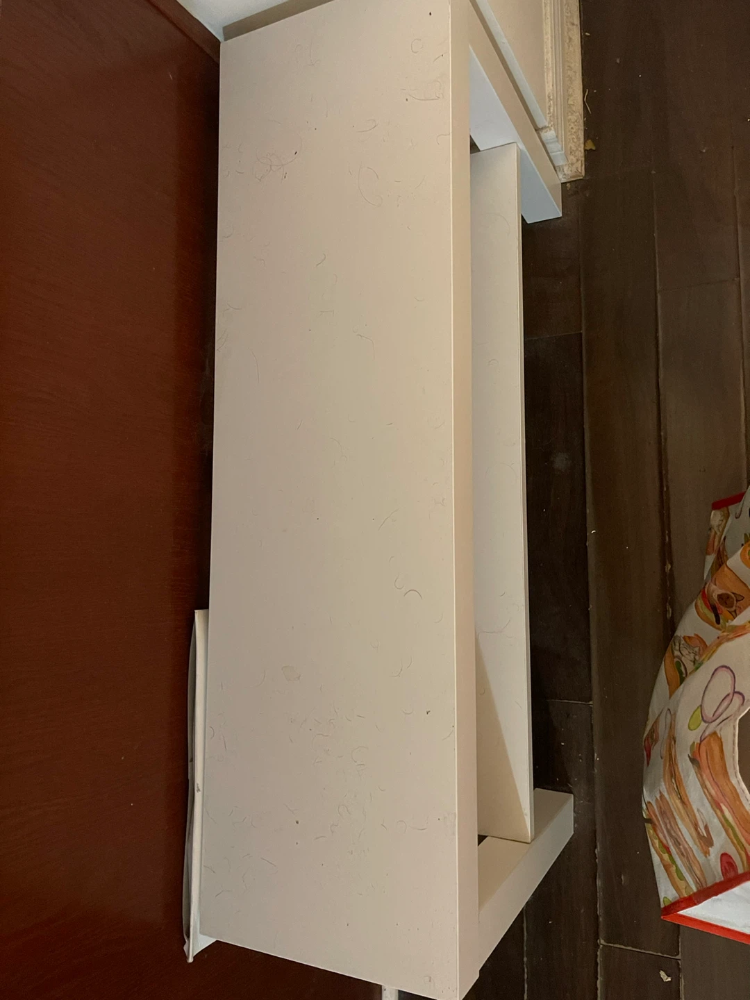 White Two-Tiered Shelf/Bench