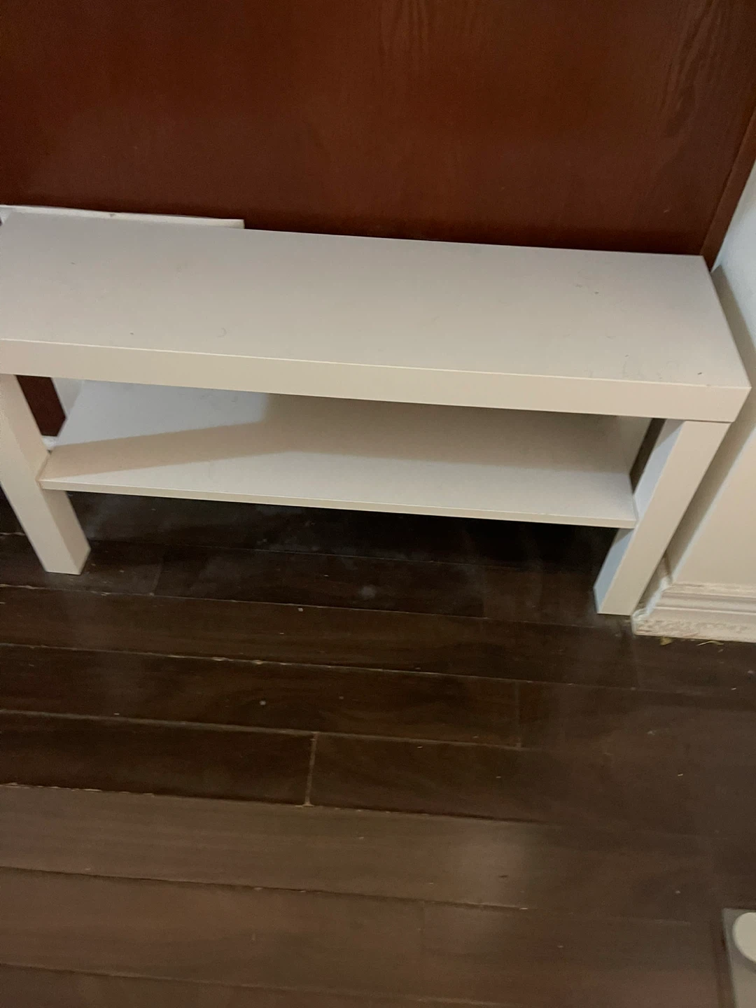 White Two-Tiered Shelf/Bench - photo 3