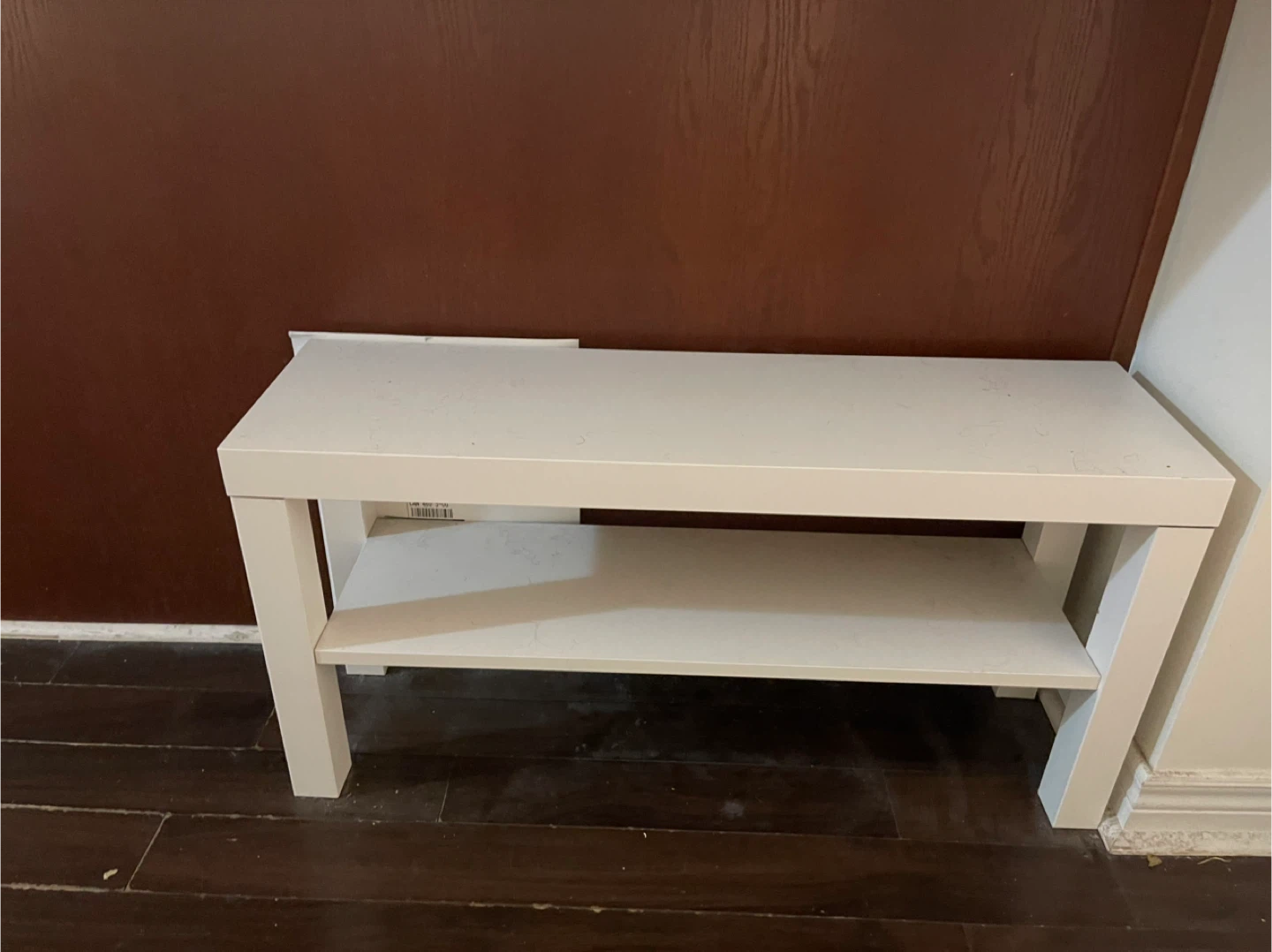 White Two-Tiered Shelf/Bench - photo 2