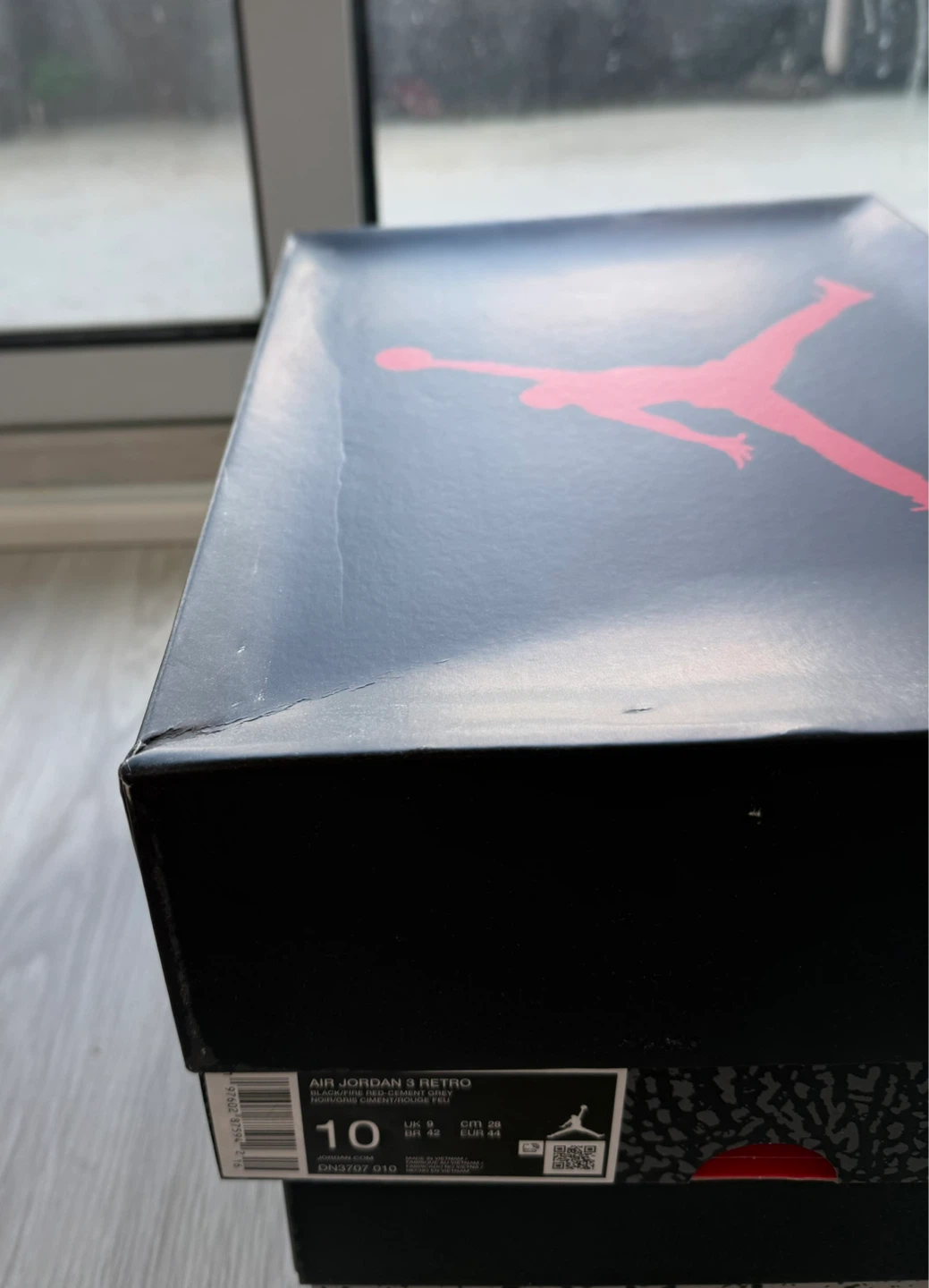 Brand New Air Jordan 3 Black Cement Size 10 - photo 4