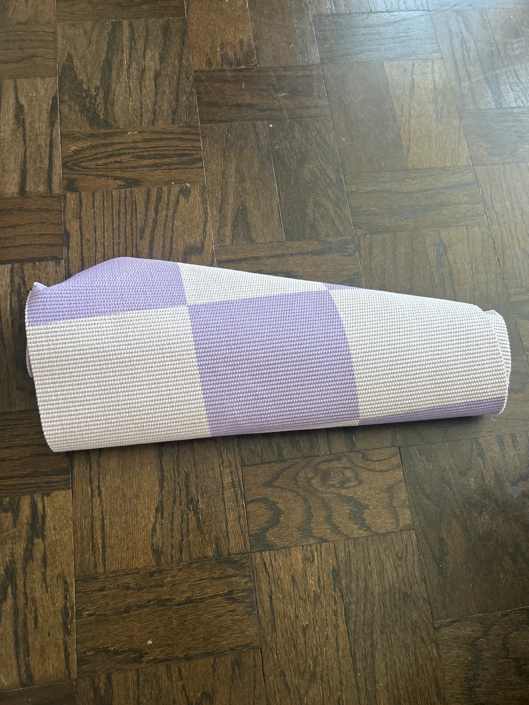 Checkerboard Yoga Mat with Hearts - photo 2