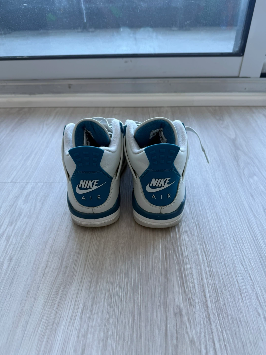 Worn Air Jordan 4 Military Blue Size 5Y - photo 3