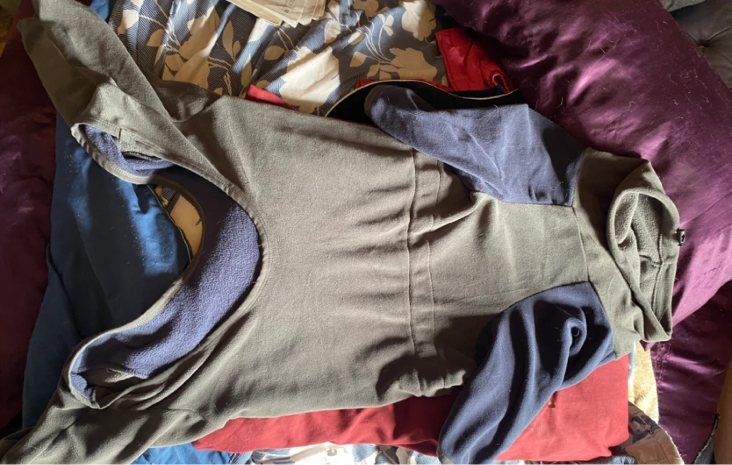 Patchwork Fleece Onesie - photo 2