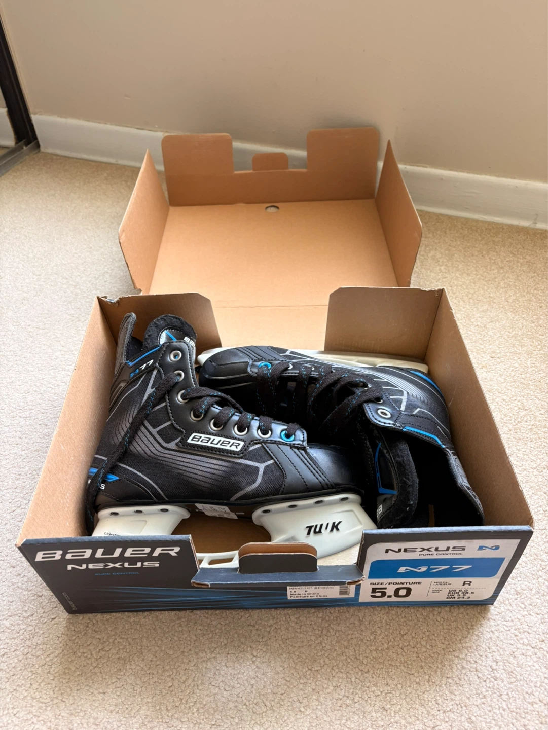 Bauer Nexus N77 Hockey Skates Size 5.0 R - photo 3